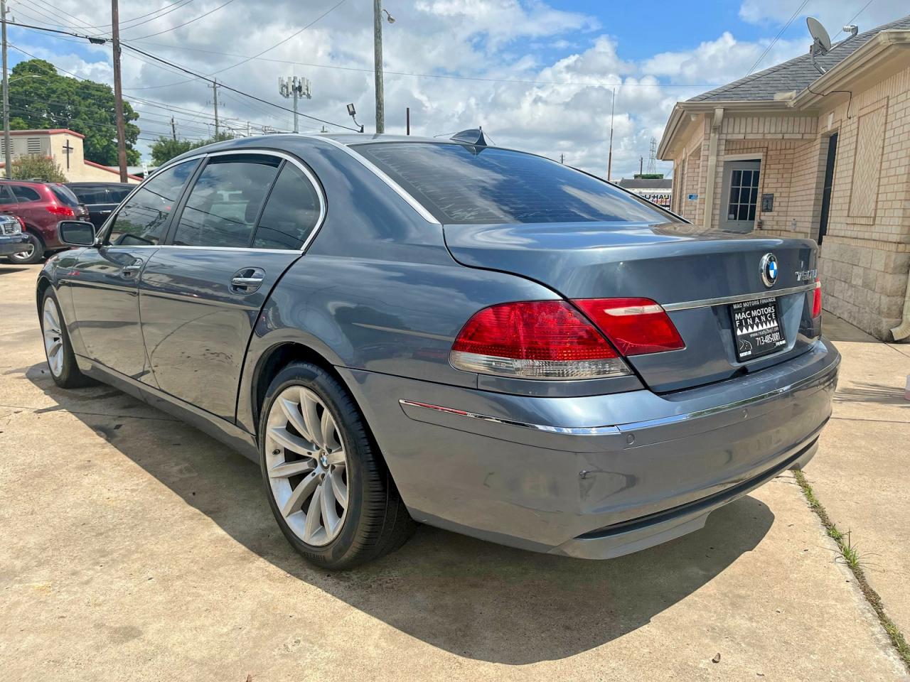 2008 Bmw 750 Li Blue vin: WBAHN83548DT77748