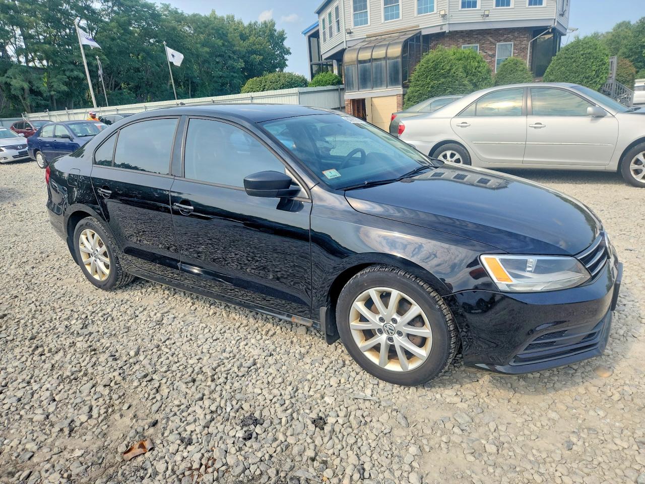 2015 Volkswagen Jetta Se Черный vin: 3VWD17AJ9FM308074
