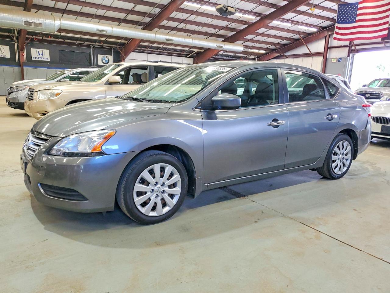2015 Nissan Sentra Sv Gray vin: 3N1AB7AP1FL695705