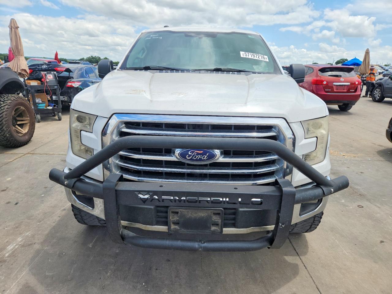 2015 Ford F150 Supercrew White vin: 1FTEW1EF7FKD26589