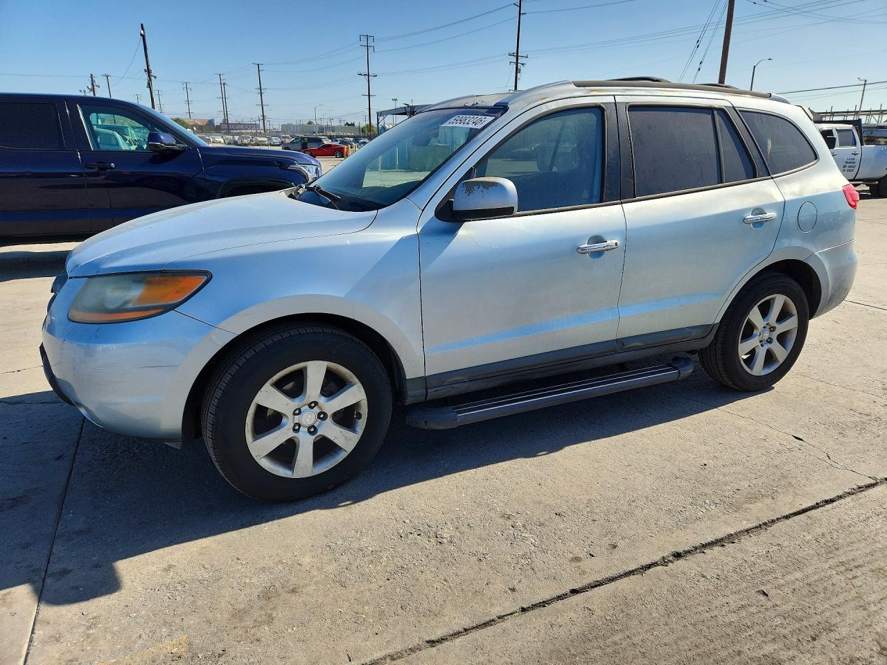 2008 Hyundai Santa Fe Se Silver vin: 5NMSH73E78H176945