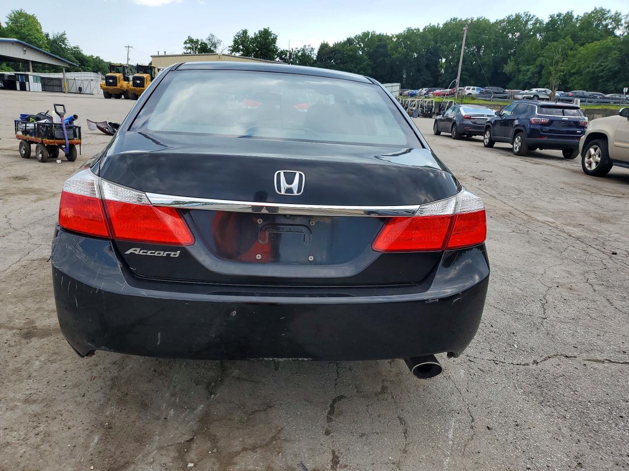2013 Honda Accord Lx Black vin: 1HGCR2F35DA114125