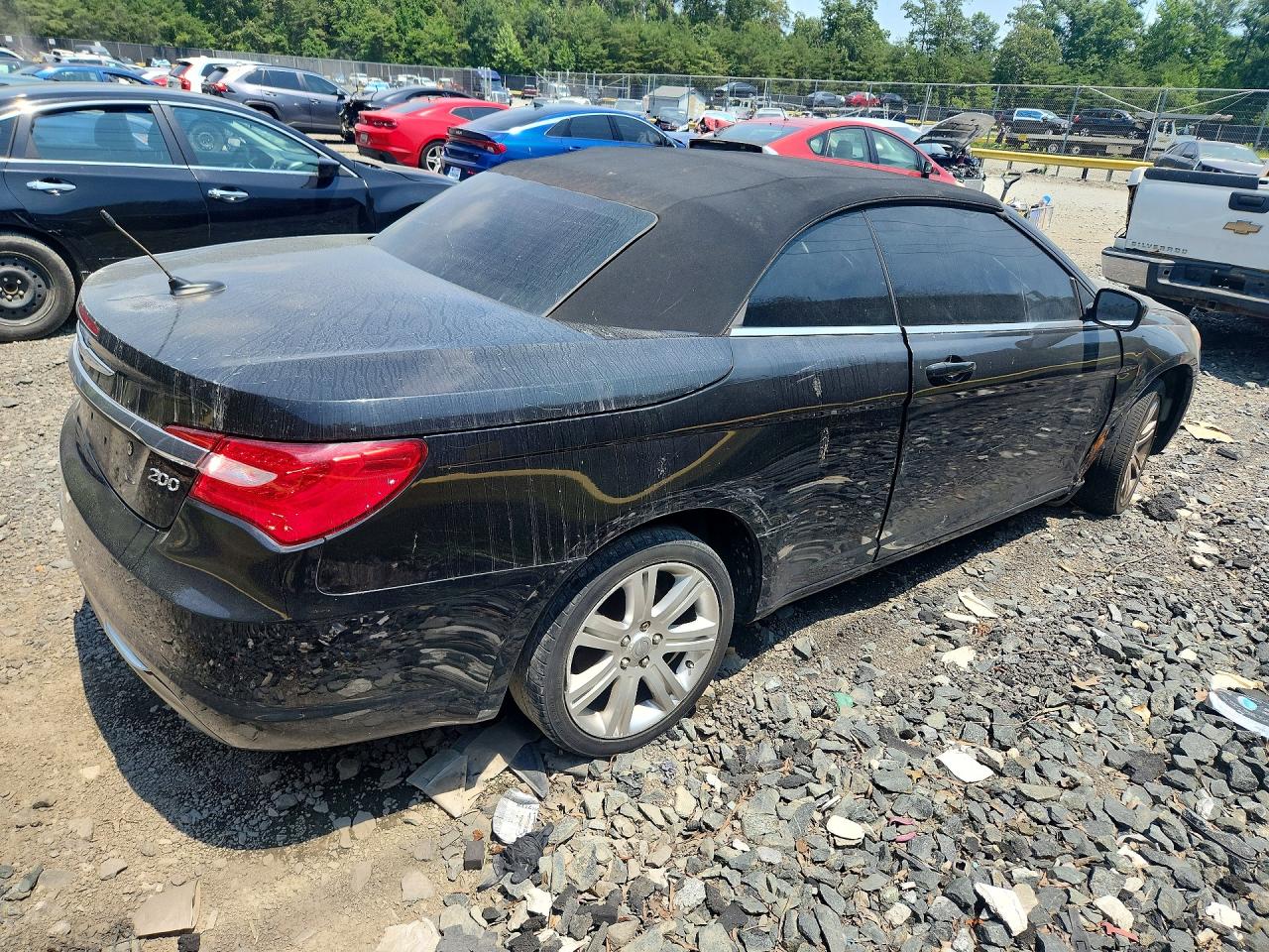 2012 Chrysler 200 Touring Черный vin: 1C3BCBEB1CN121668