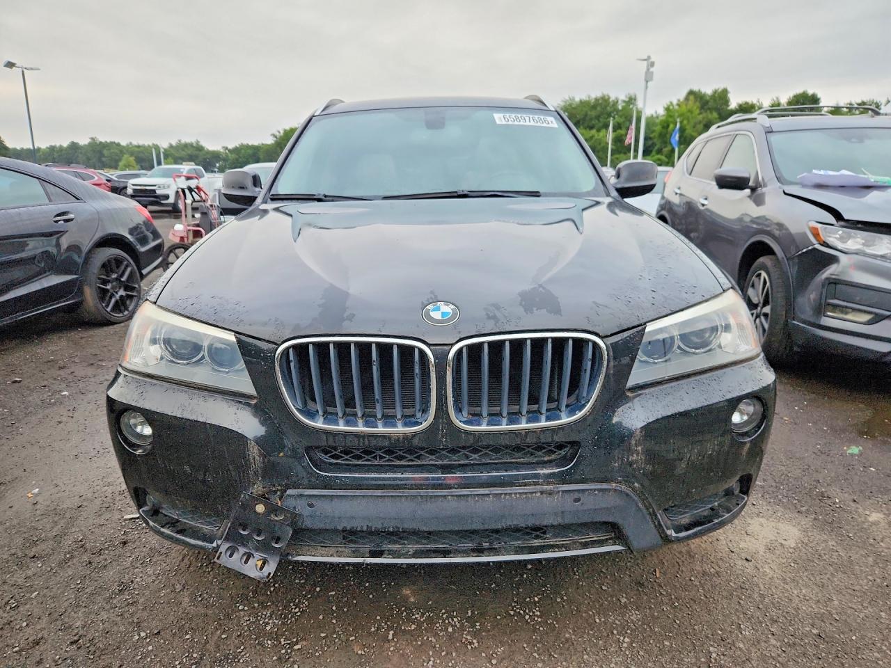 2013 Bmw X3 Xdrive28i Black vin: 5UXWX9C53D0A11177