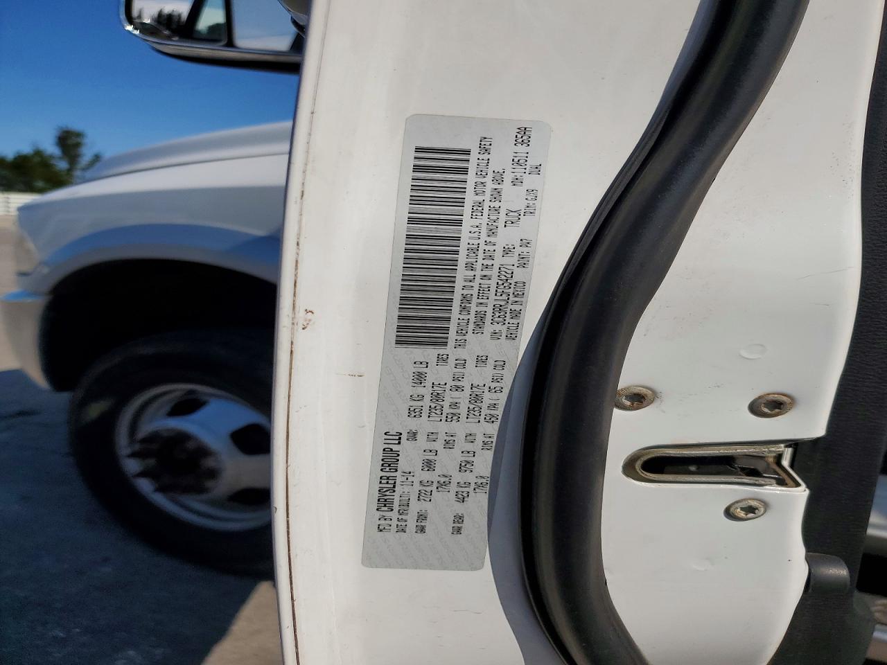 2015 Ram 3500 Laramie White vin: 3C63RRJL5FG542271