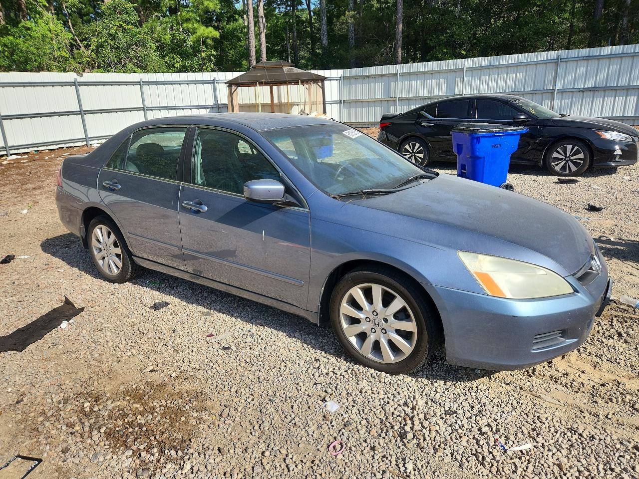 2007 Honda Accord Ex Blue vin: 1HGCM66807A025715