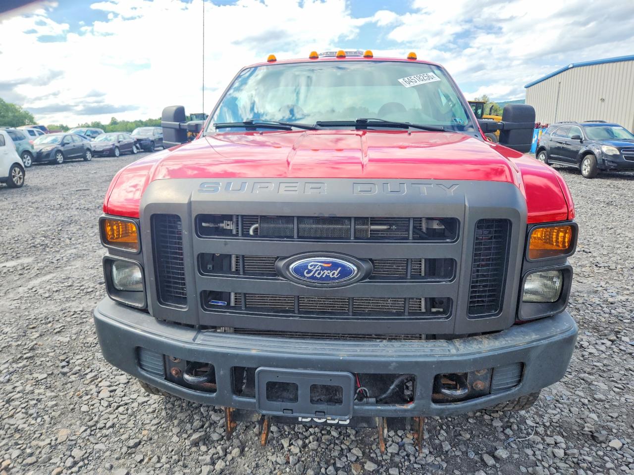 2010 Ford F250 Super Duty Red vin: 1FTNF2B53AEB35566