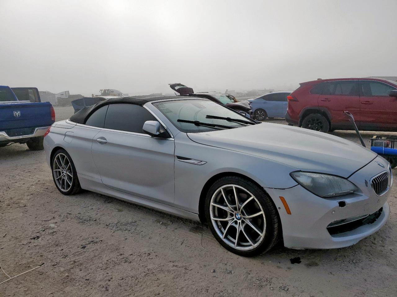 2012 Bmw 650 I Silver vin: WBALZ3C50CC397608