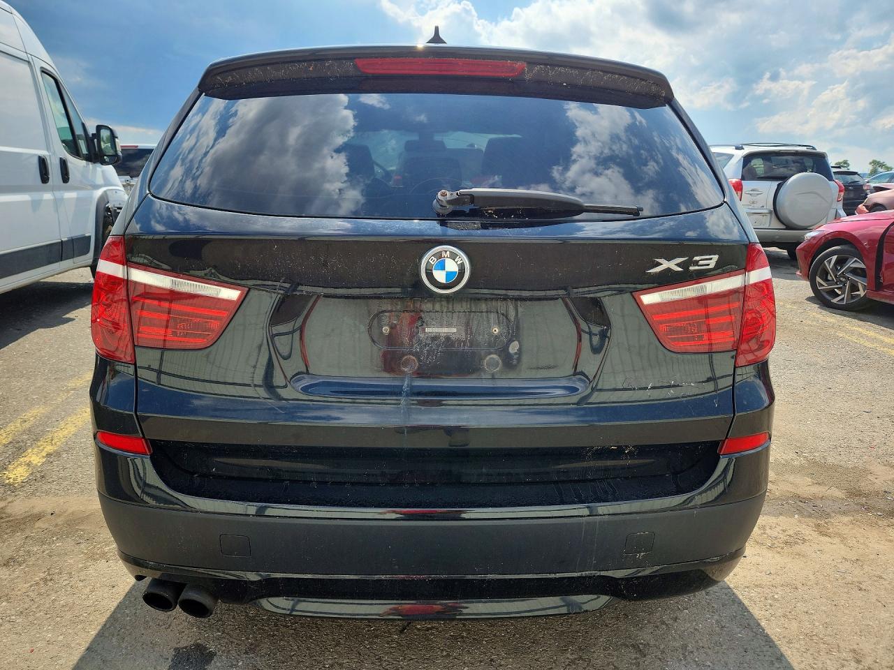 2013 Bmw X3 Xdrive28i Black vin: 5UXWX9C50D0A21956