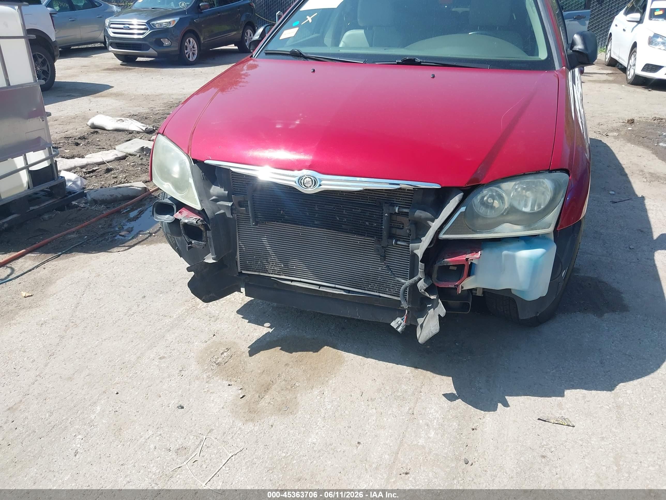 2006 Chrysler Pacifica Touring Red vin: 2A4GF68406R885624