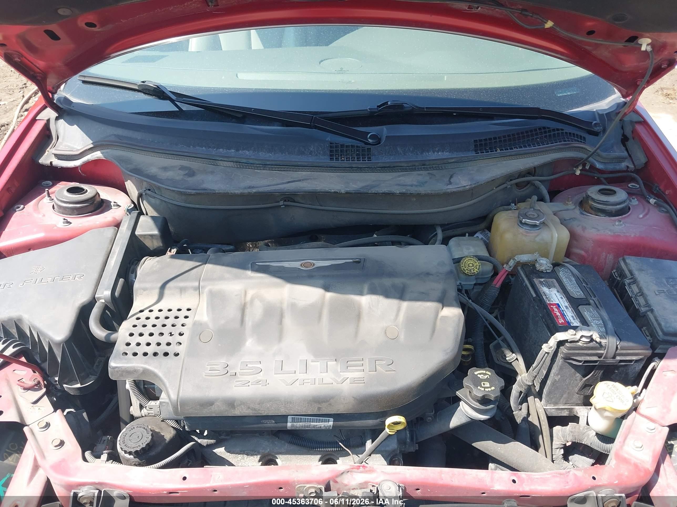 2006 Chrysler Pacifica Touring Red vin: 2A4GF68406R885624