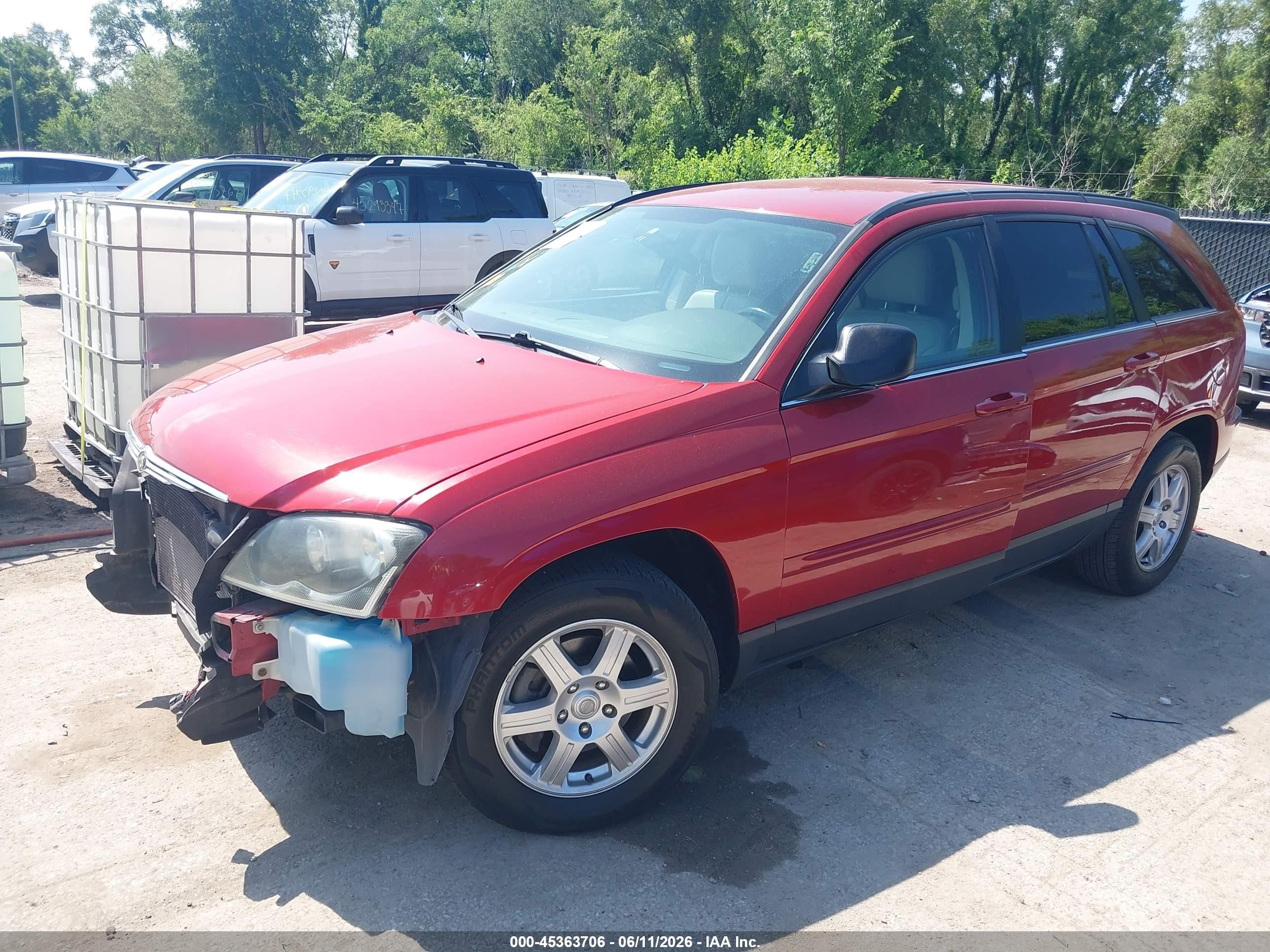 2006 Chrysler Pacifica Touring Red vin: 2A4GF68406R885624