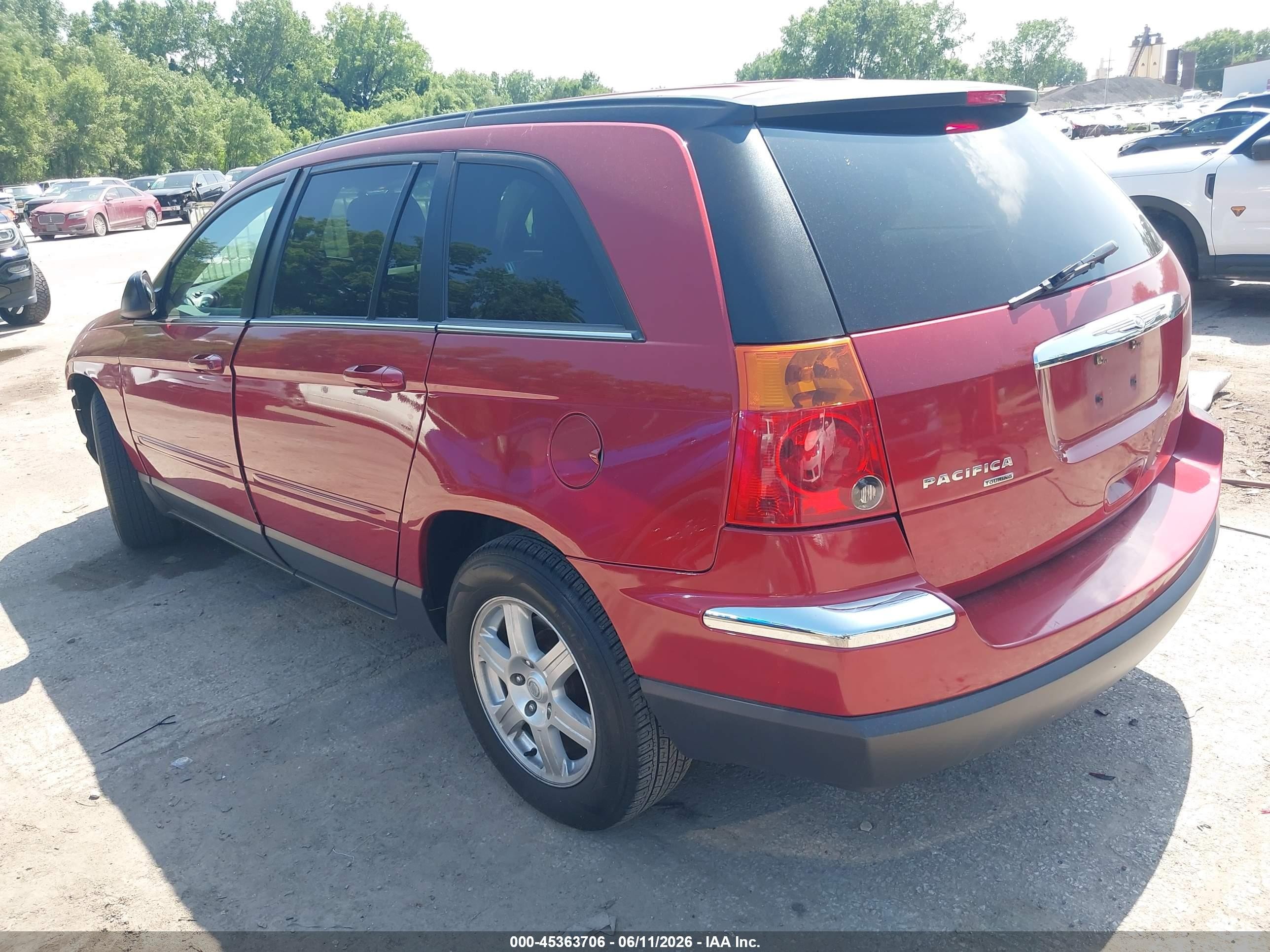 2006 Chrysler Pacifica Touring Red vin: 2A4GF68406R885624