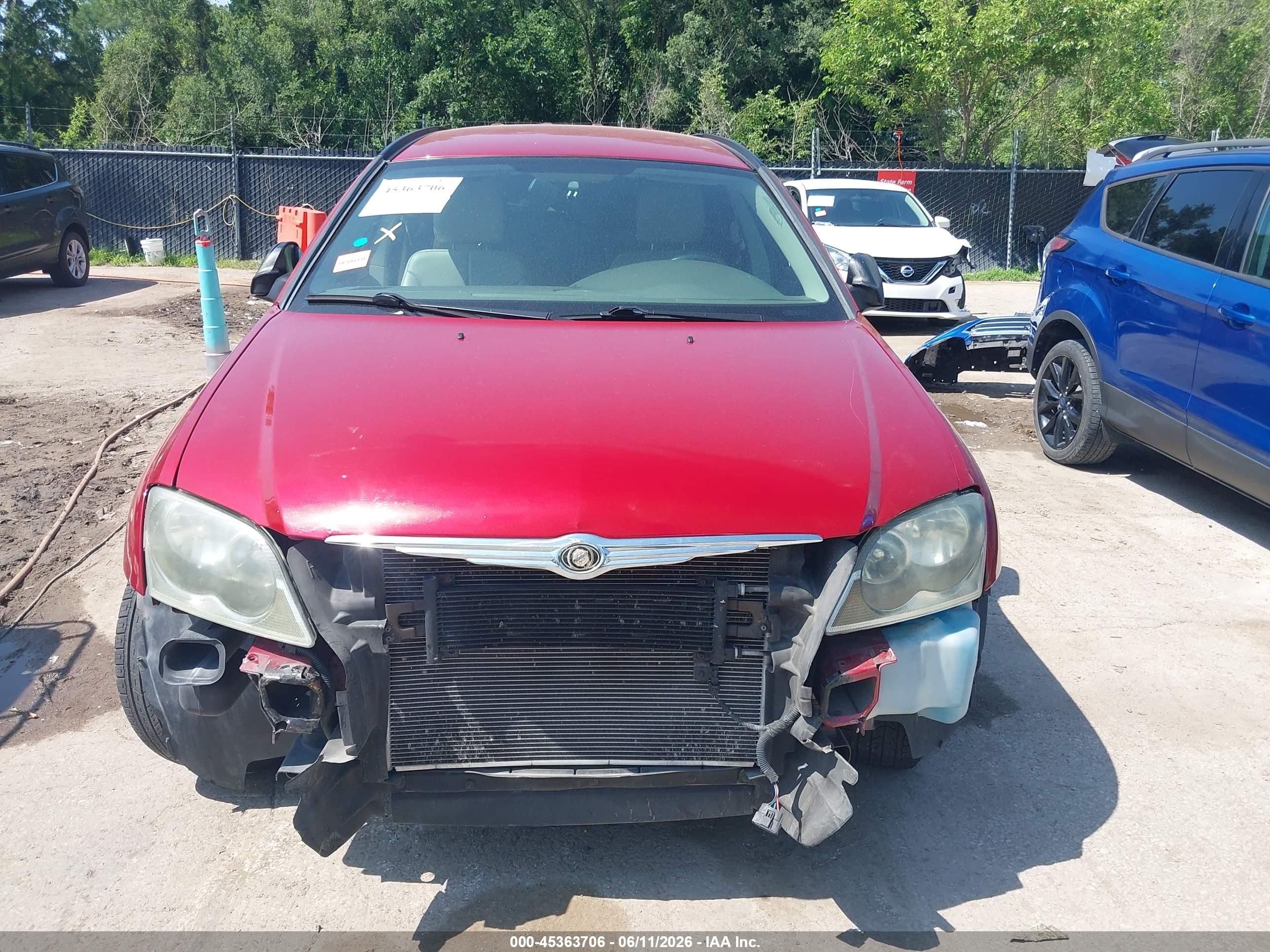 2006 Chrysler Pacifica Touring Red vin: 2A4GF68406R885624