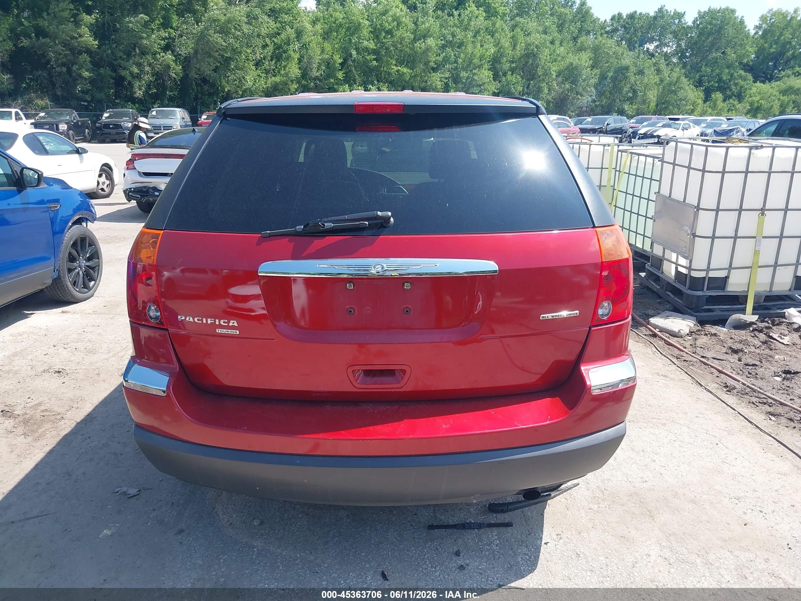 2006 Chrysler Pacifica Touring Red vin: 2A4GF68406R885624
