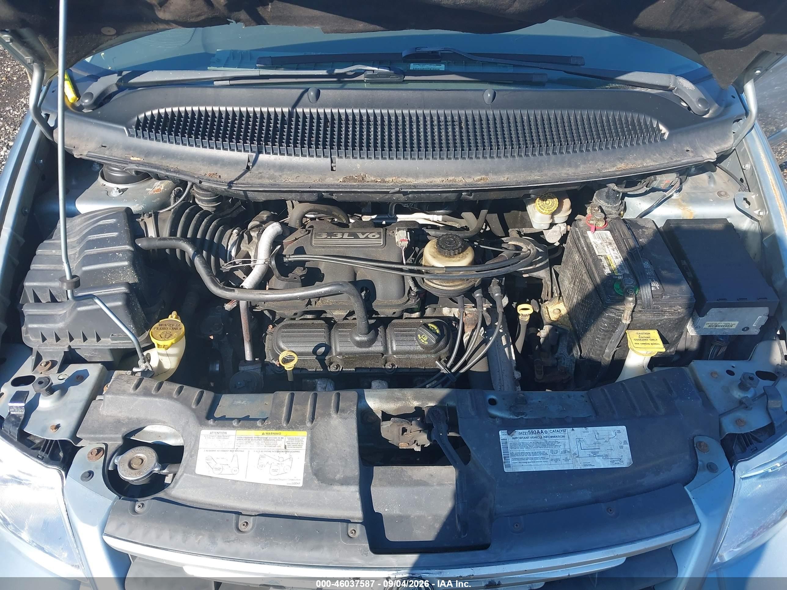 2006 Chrysler Town & Country Lx Blue vin: 2A4GP44R06R779676