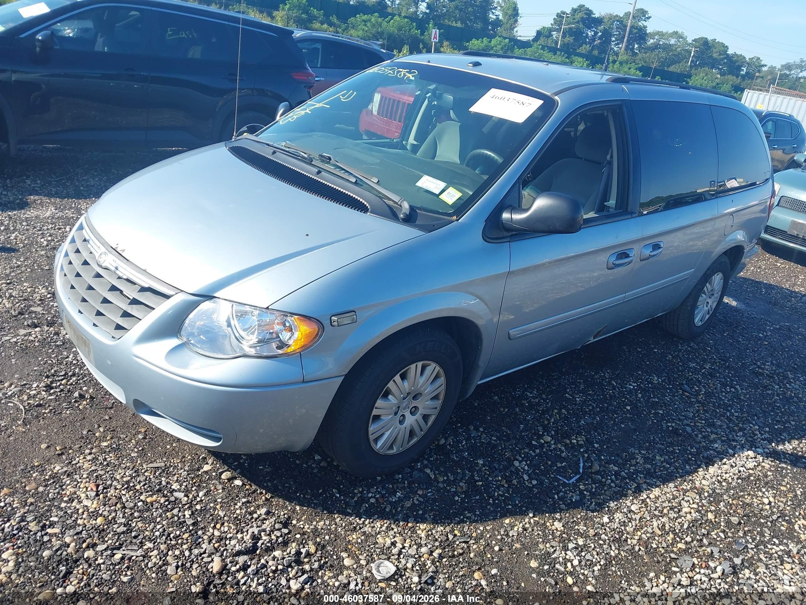 2006 Chrysler Town & Country Lx Blue vin: 2A4GP44R06R779676