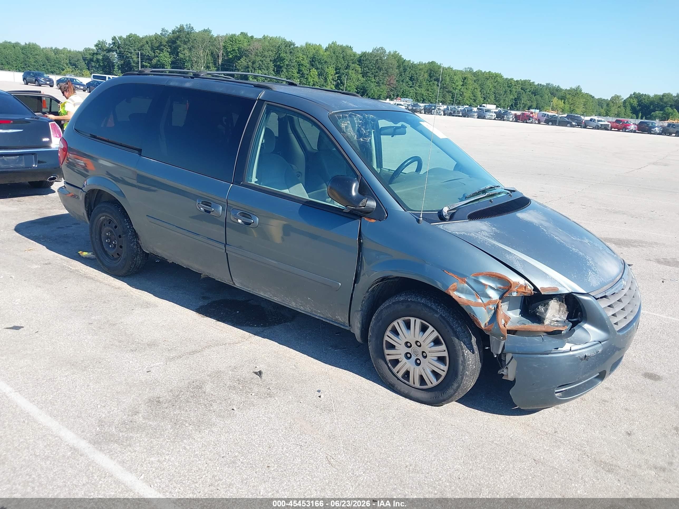 2006 Chrysler Town & Country Lx Синий vin: 2A4GP44R06R794923
