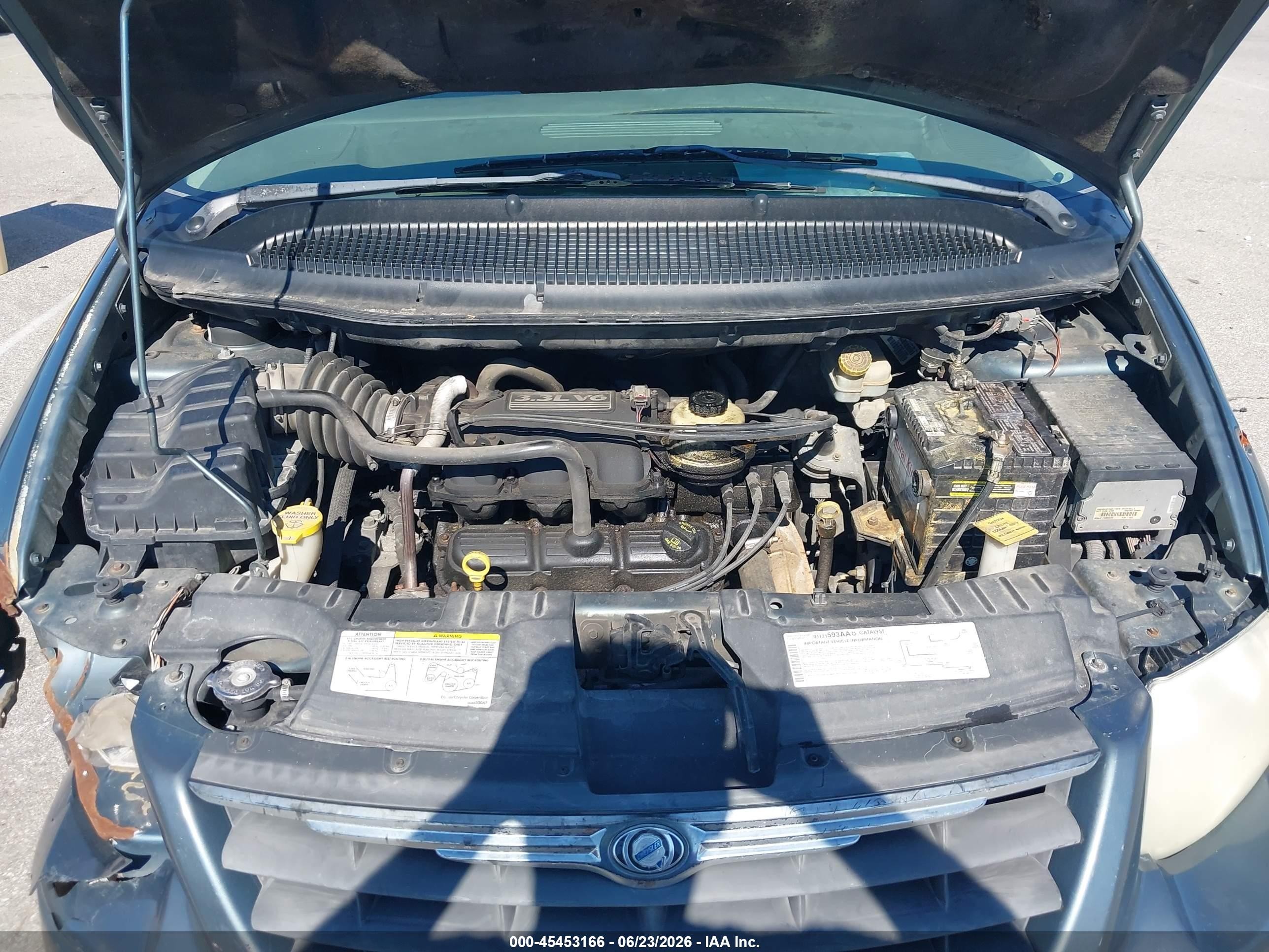 2006 Chrysler Town & Country Lx Blue vin: 2A4GP44R06R794923