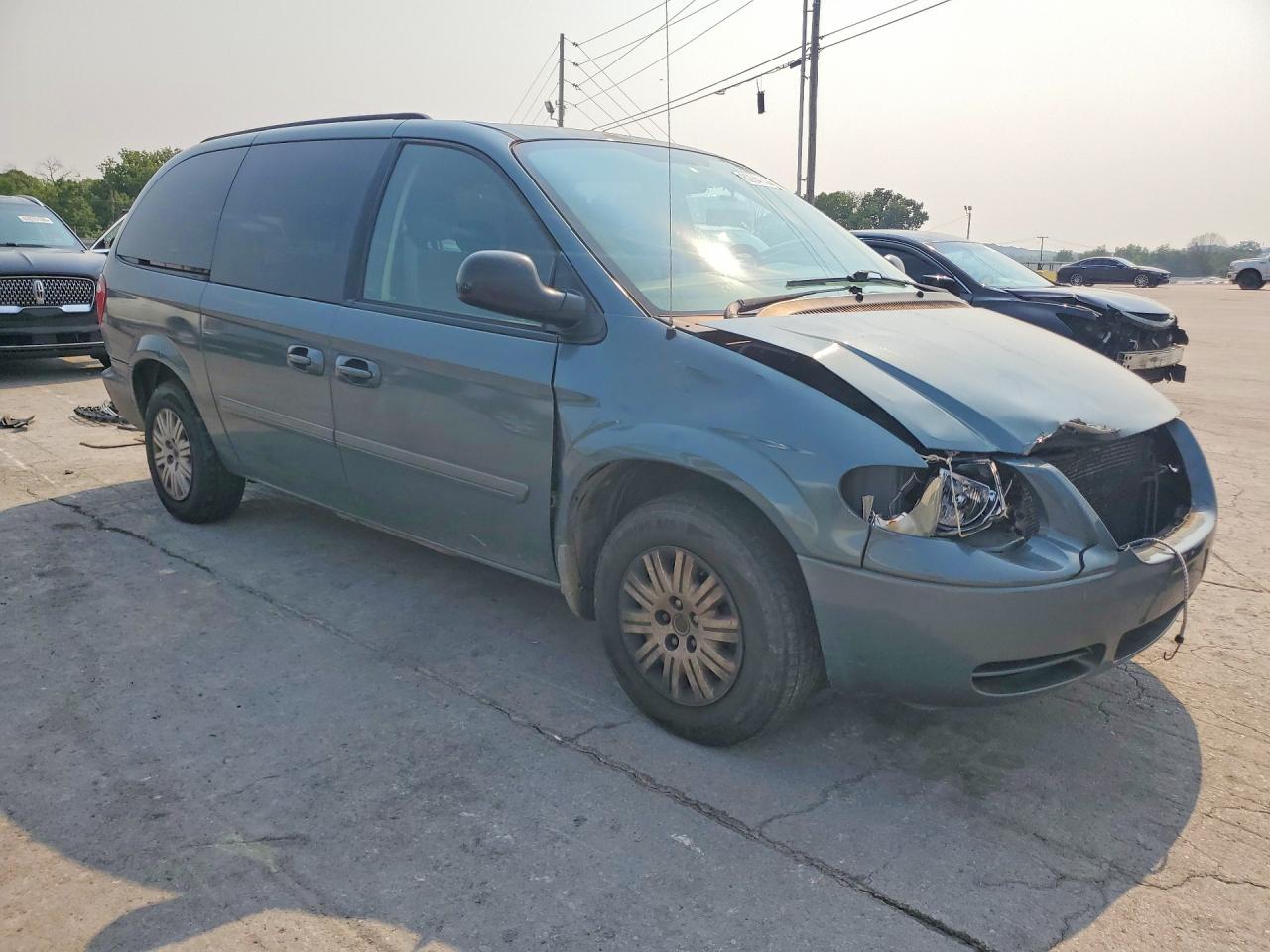 2007 Chrysler Town & Country Lx Blue vin: 2A4GP44R17R133564