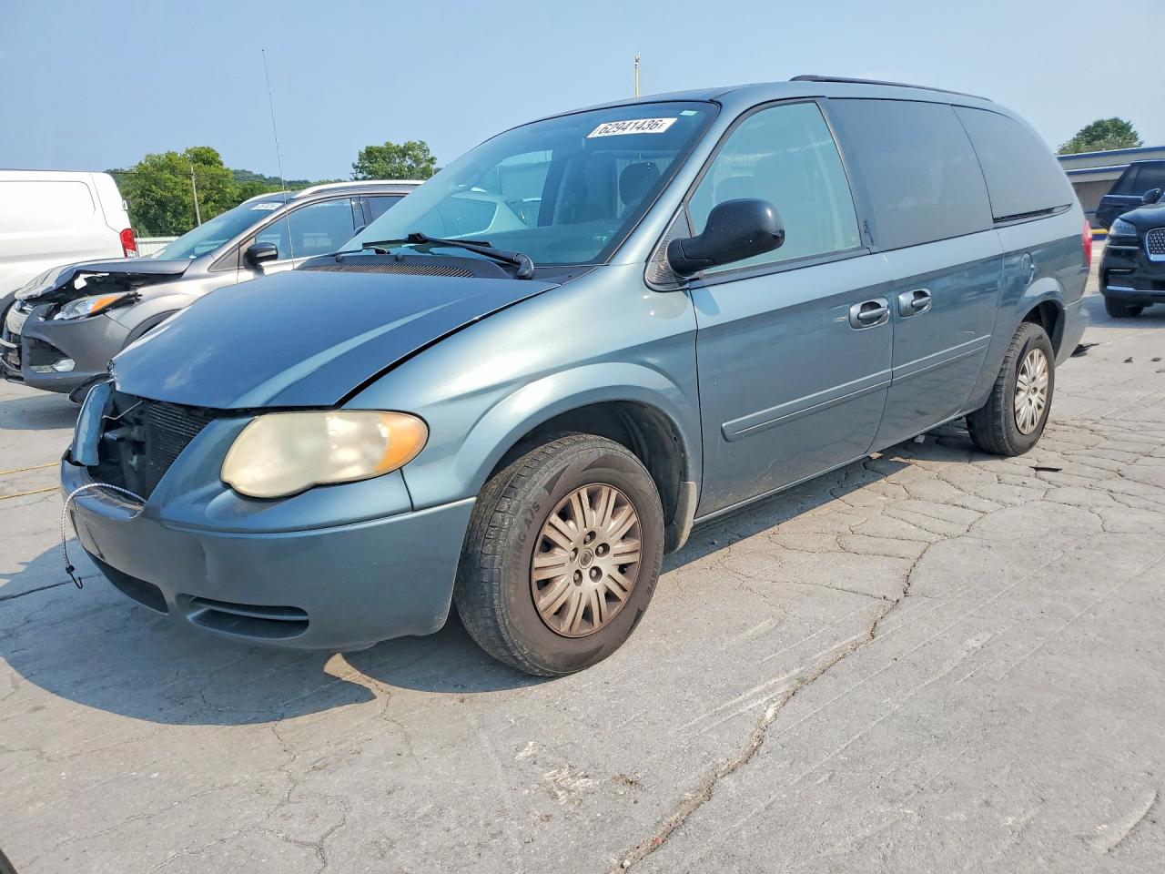 2007 Chrysler Town & Country Lx Blue vin: 2A4GP44R17R133564