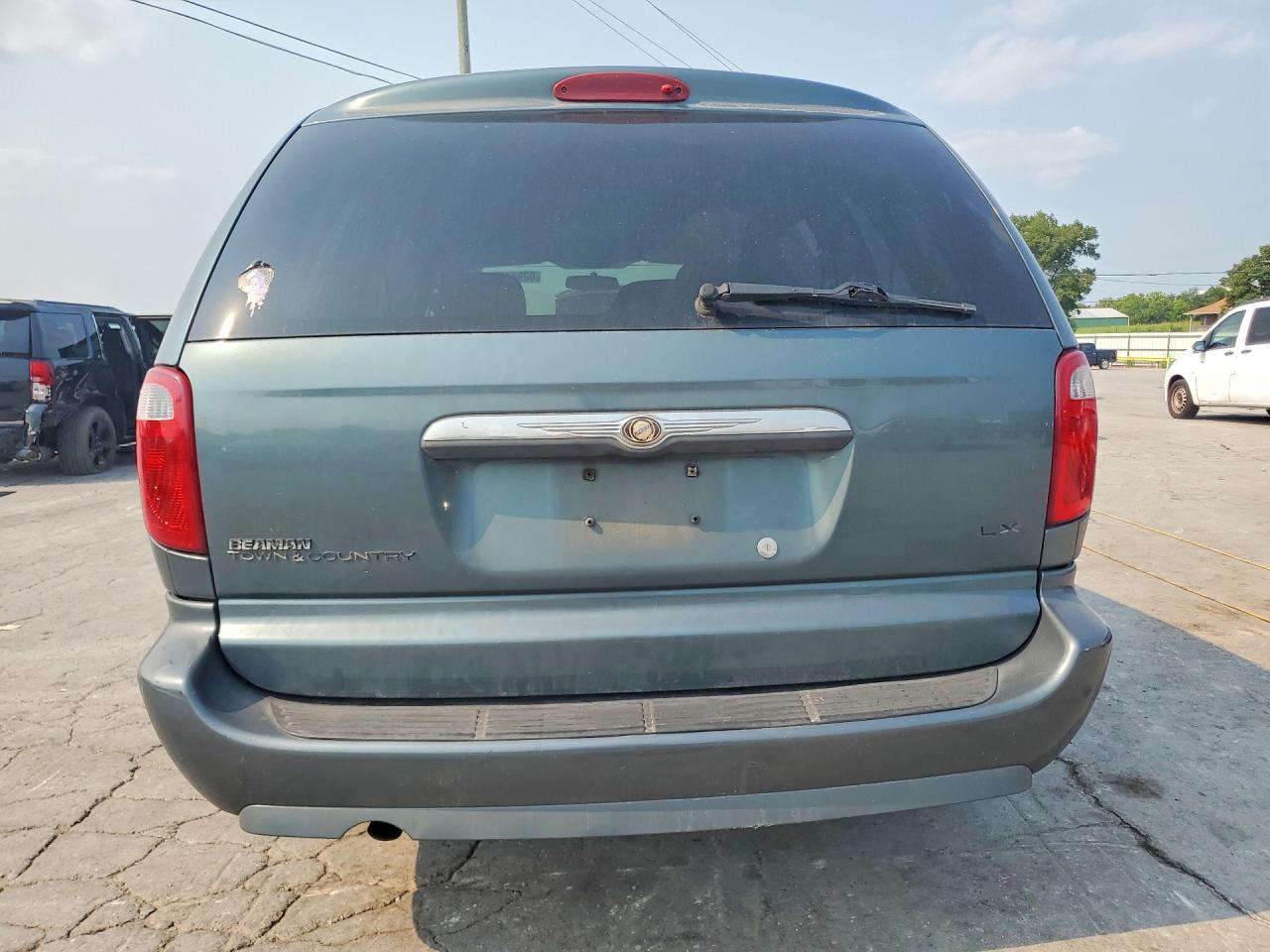 2007 Chrysler Town & Country Lx Blue vin: 2A4GP44R17R133564