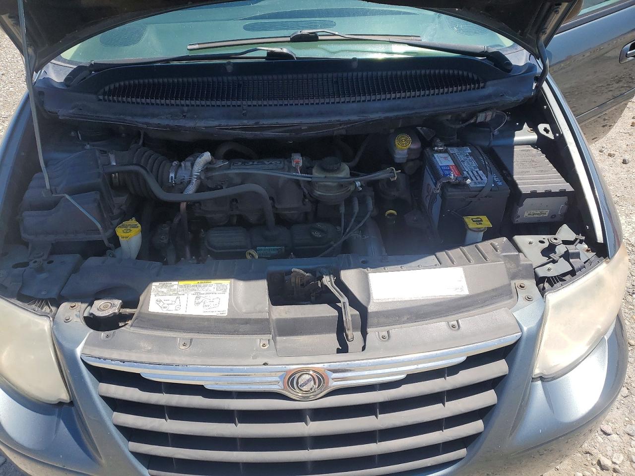2007 Chrysler Town & Country Lx Blue vin: 2A4GP44R17R166810