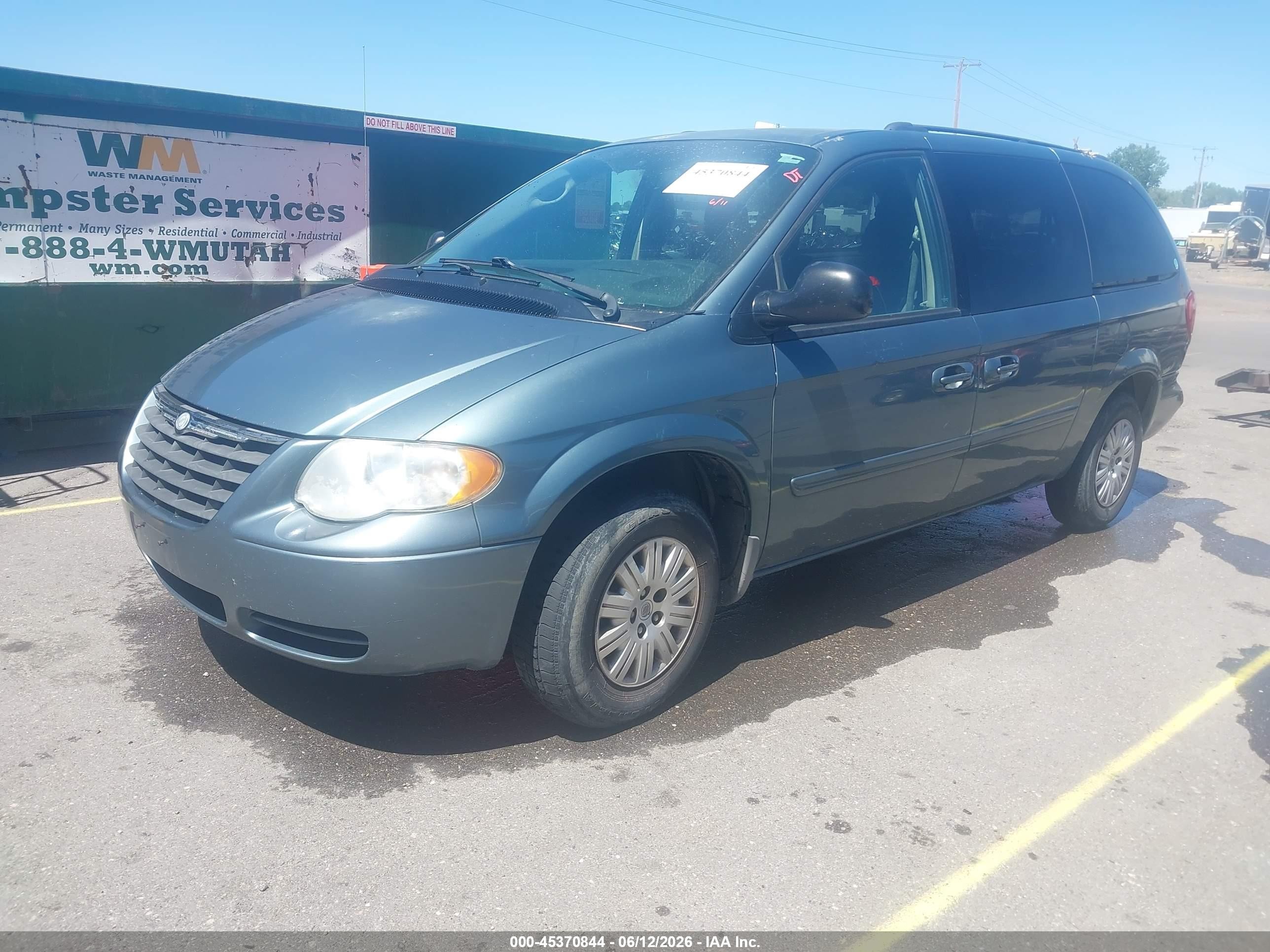 2006 Chrysler Town & Country Lx Blue vin: 2A4GP44R26R659958