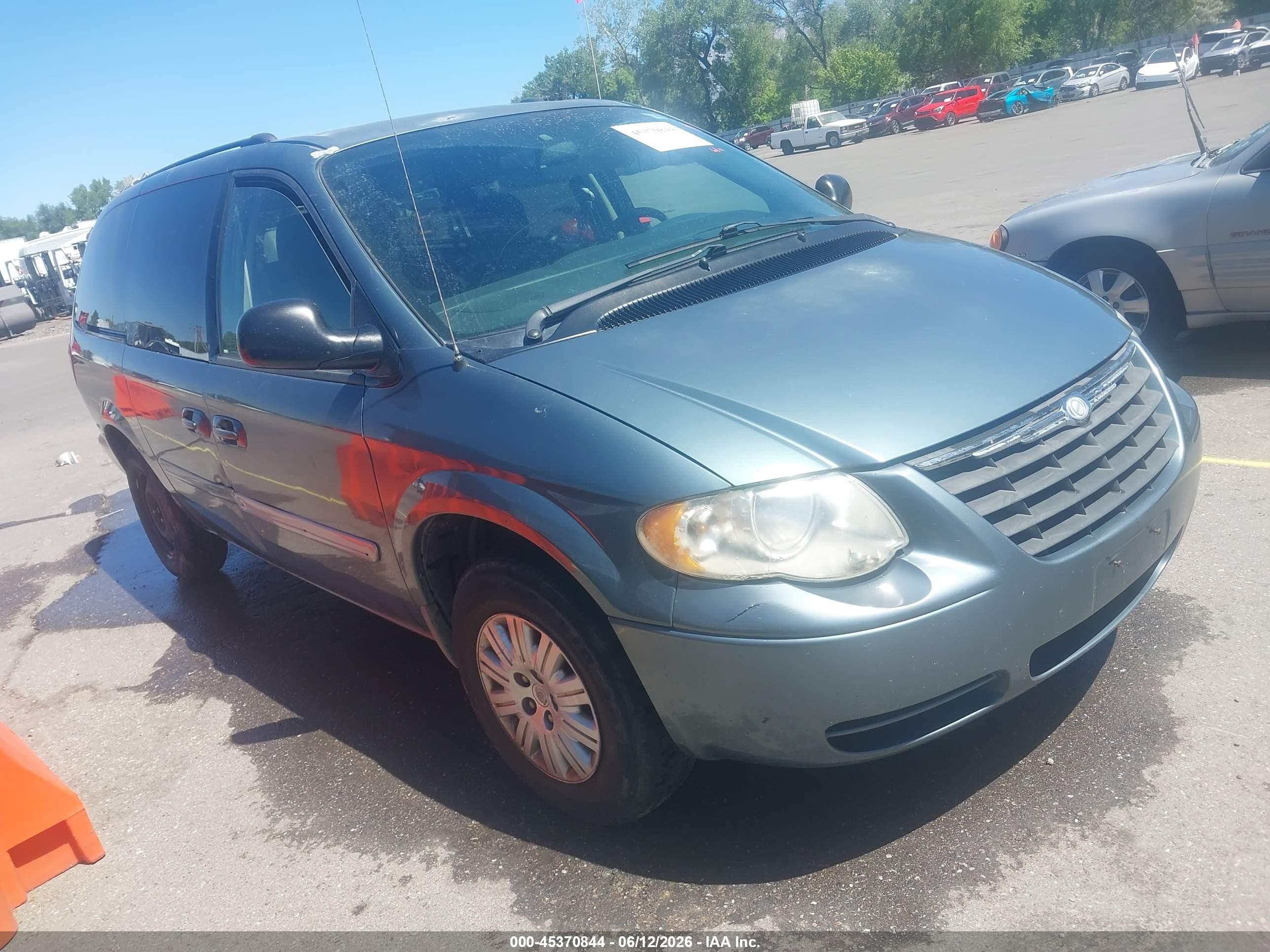 2006 Chrysler Town & Country Lx Blue vin: 2A4GP44R26R659958