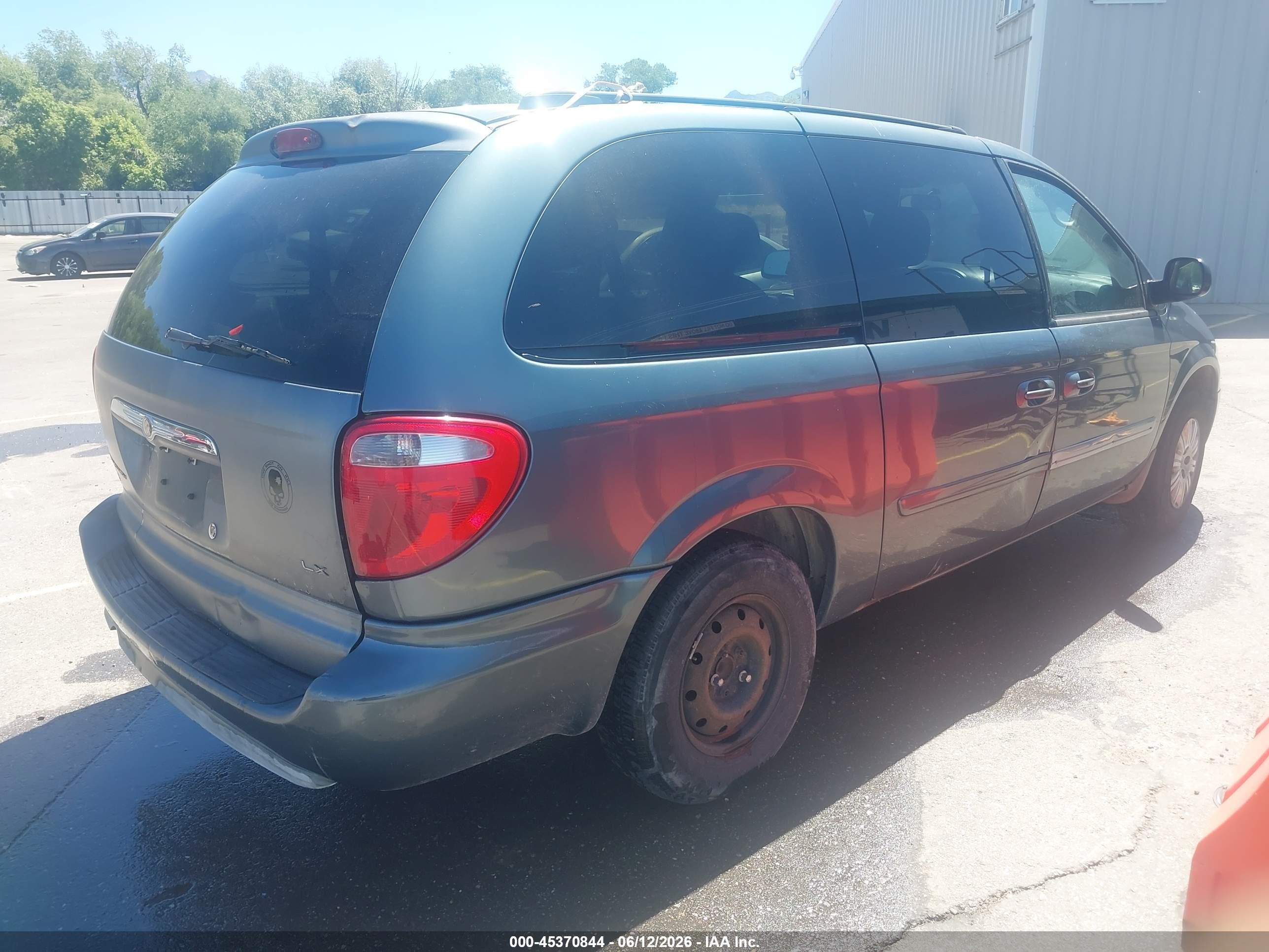 2006 Chrysler Town & Country Lx Blue vin: 2A4GP44R26R659958