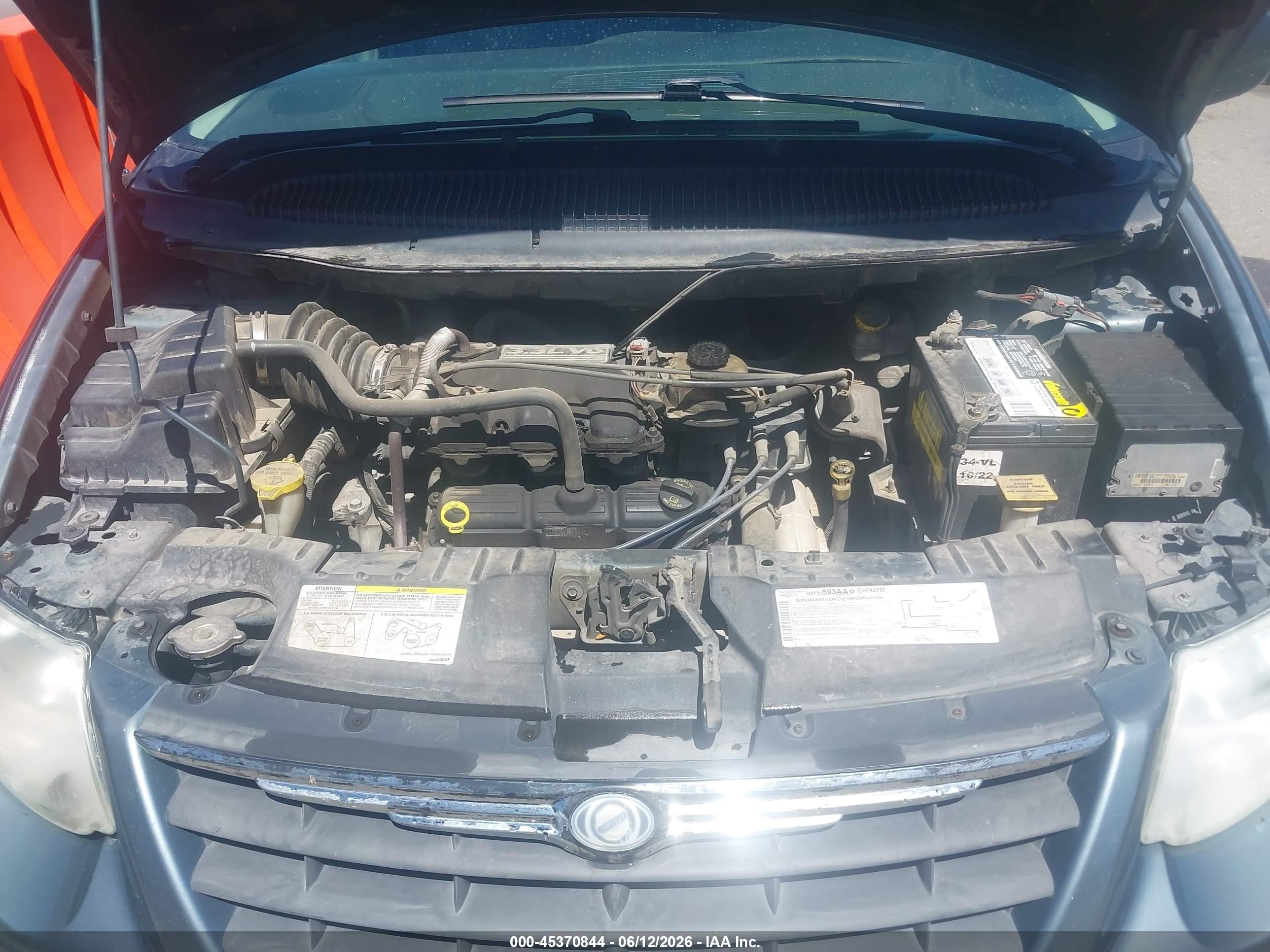 2006 Chrysler Town & Country Lx Blue vin: 2A4GP44R26R659958