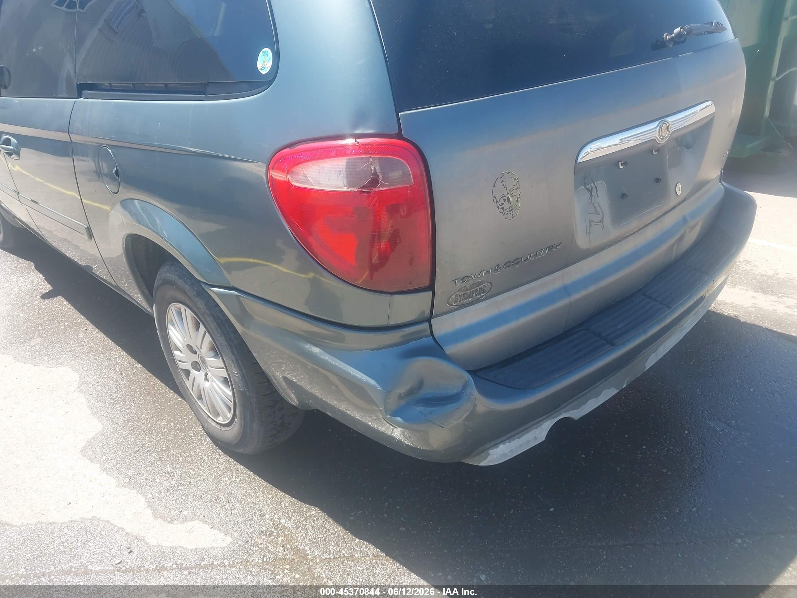 2006 Chrysler Town & Country Lx Blue vin: 2A4GP44R26R659958