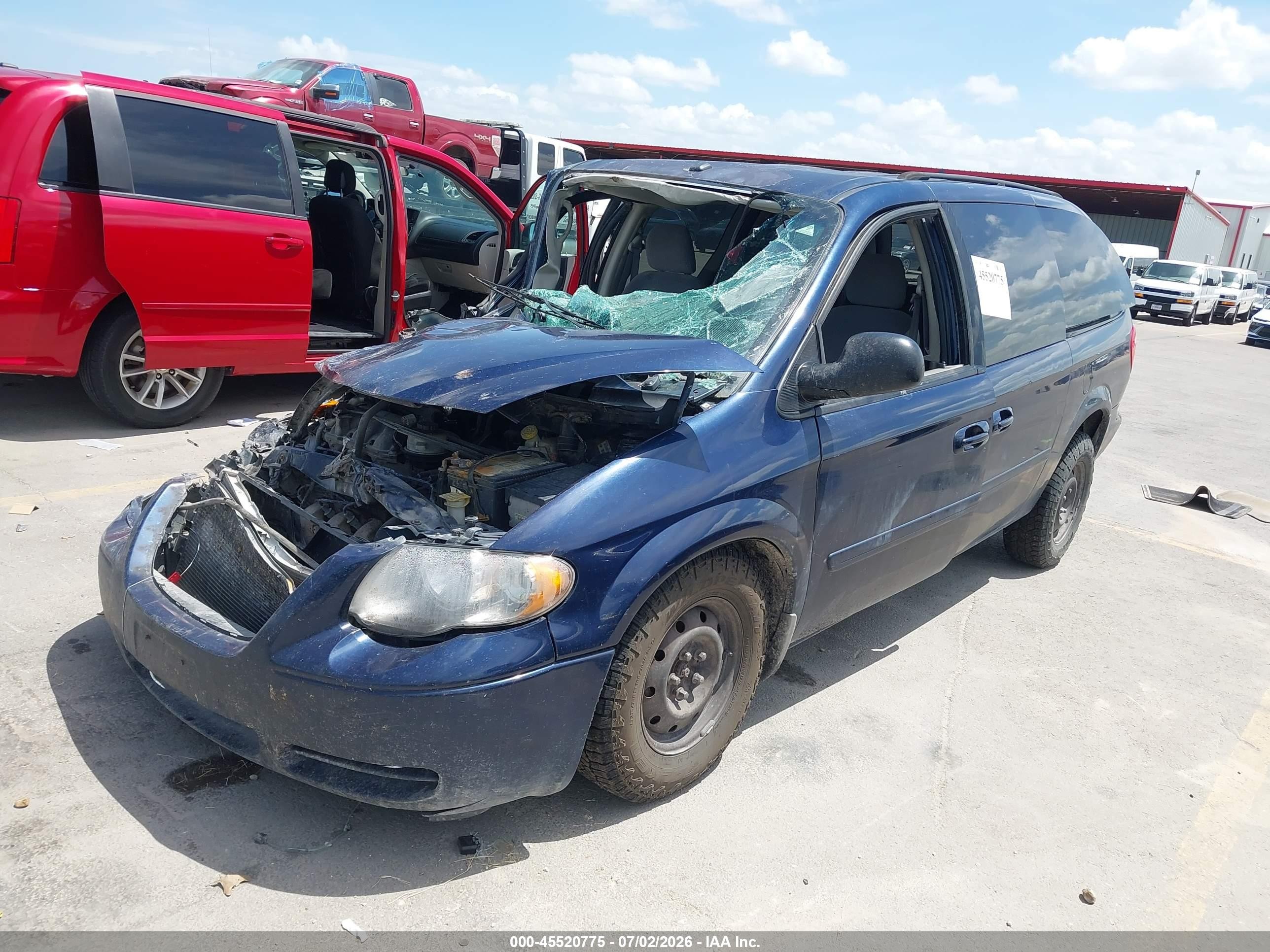 2006 Chrysler Town & Country Lx Blue vin: 2A4GP44R26R861232