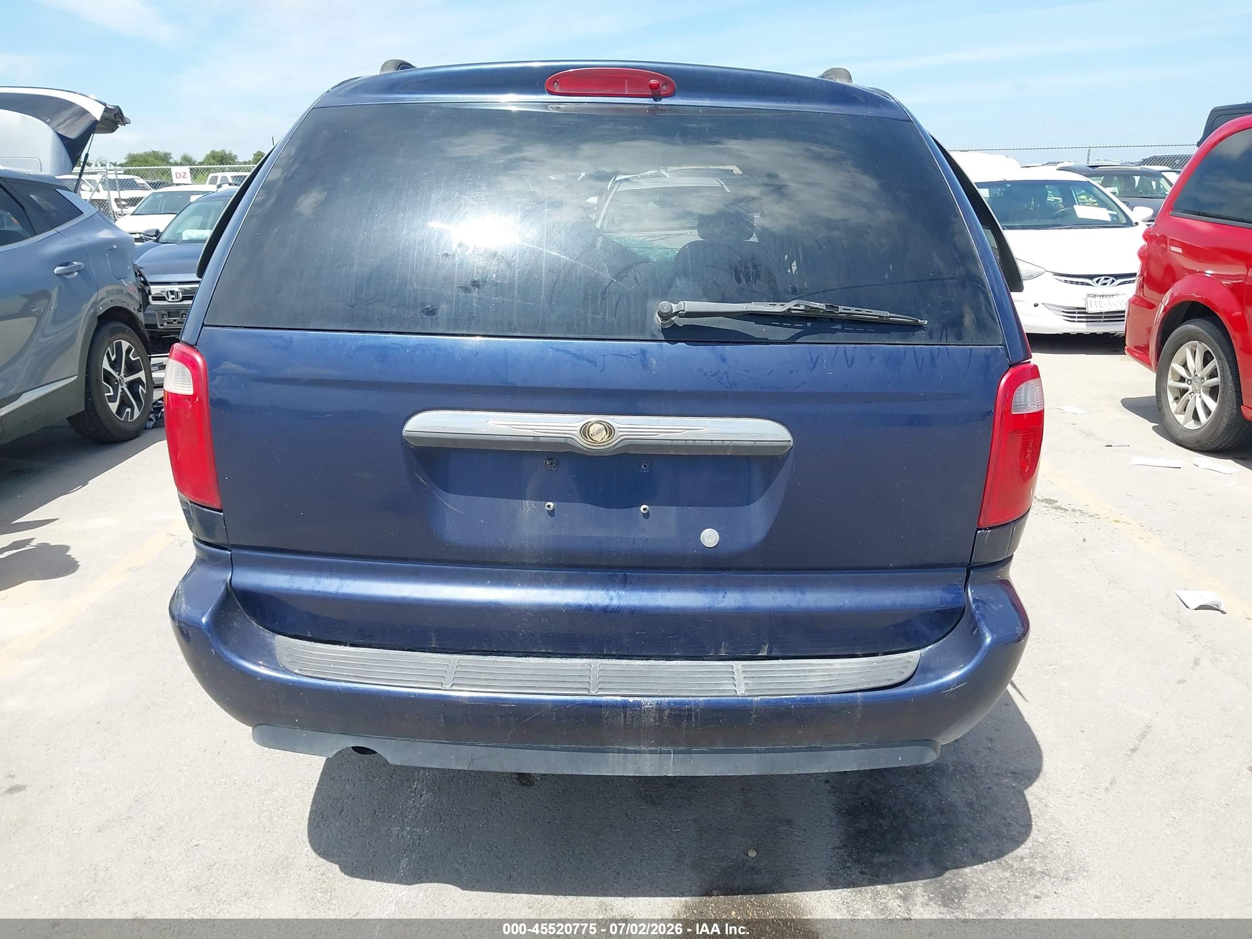 2006 Chrysler Town & Country Lx Blue vin: 2A4GP44R26R861232