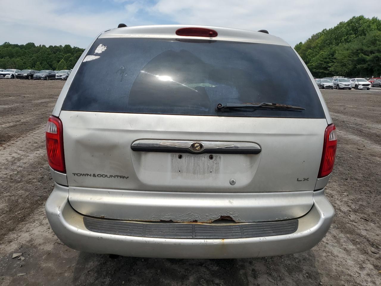 2007 Chrysler Town & Country Silver vin: 2A4GP44R27R298328