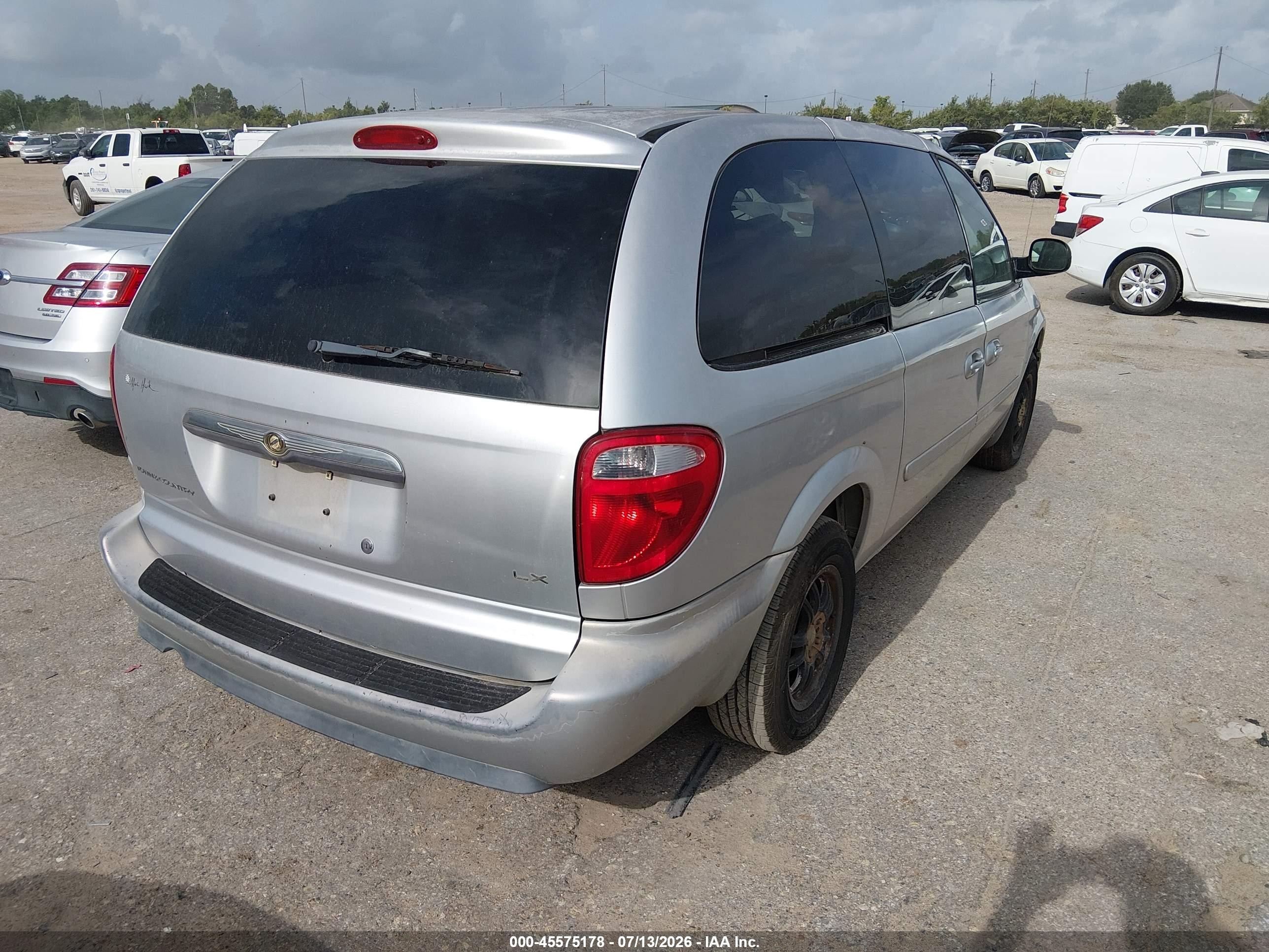 2007 Chrysler Town & Country Lx Серебряный vin: 2A4GP44R37R330574