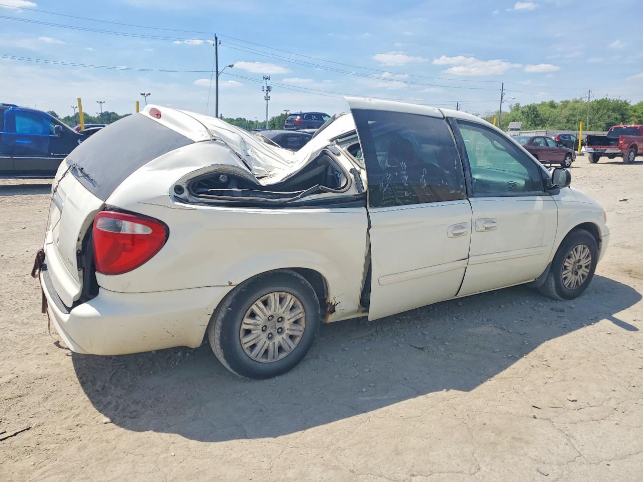 2007 Chrysler Town & Country Lx Белый vin: 2A4GP44R47R248157