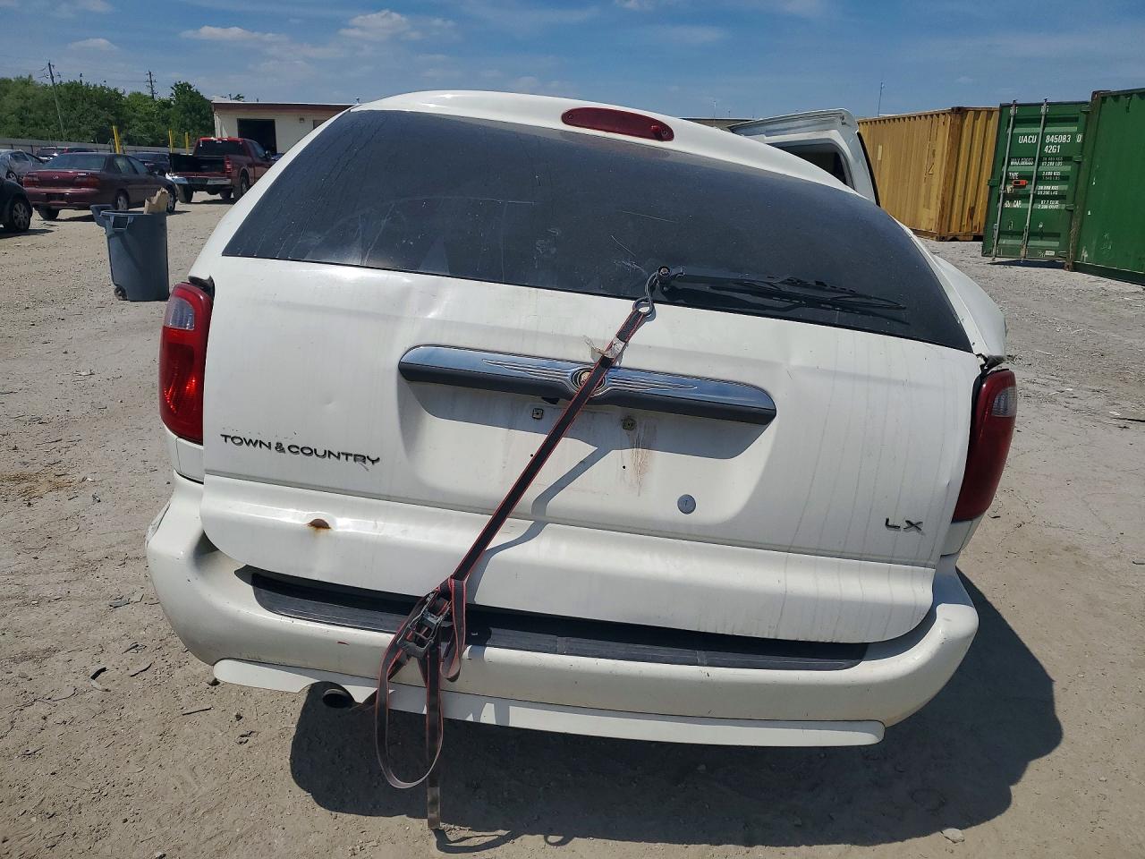 2007 Chrysler Town & Country Lx Белый vin: 2A4GP44R47R248157