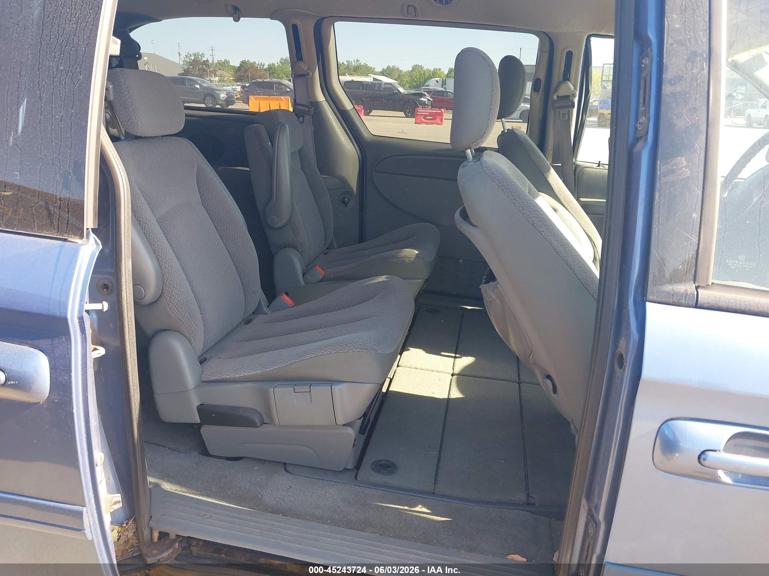 2007 Chrysler Town & Country Lx Blue vin: 2A4GP44R47R284995