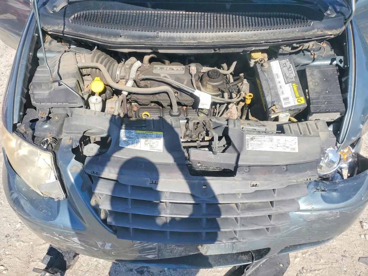 2007 Chrysler Town & Country Lx Green vin: 2A4GP44R57R340233