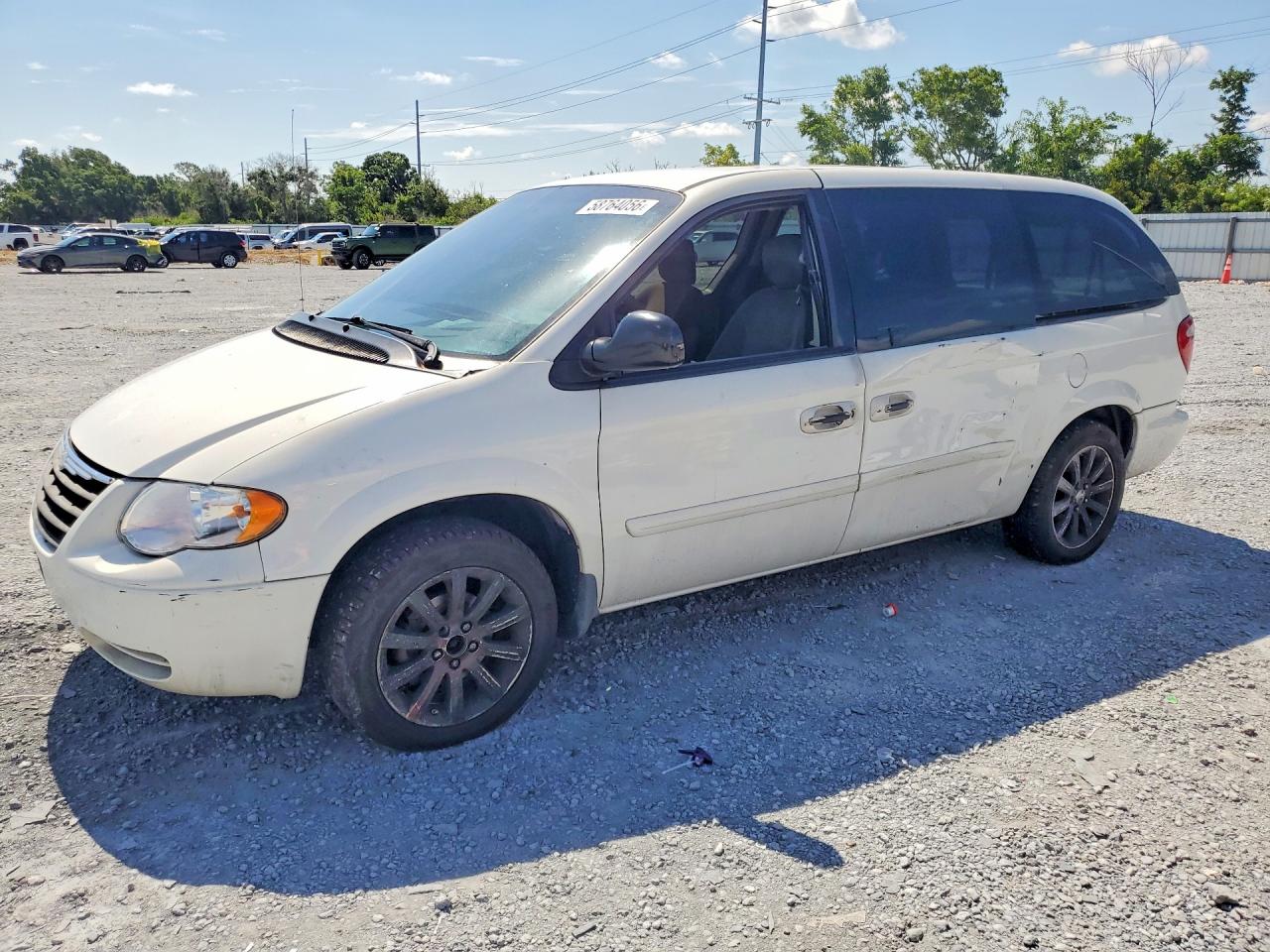 2007 Chrysler Town & Country Lx Белый vin: 2A4GP44R67R100222
