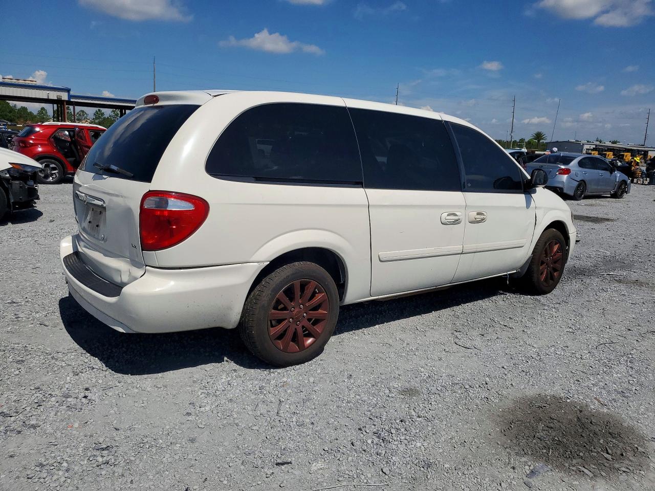2007 Chrysler Town & Country Lx Белый vin: 2A4GP44R67R100222
