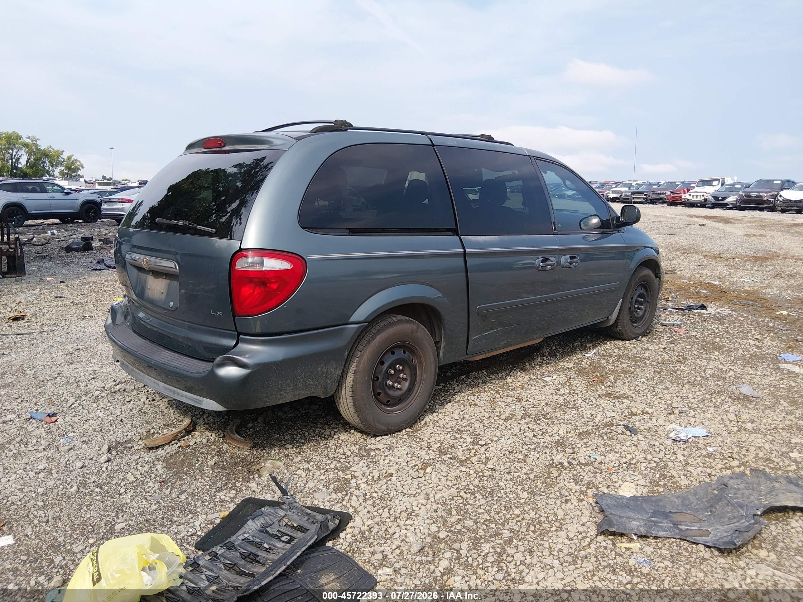 2006 Chrysler Town & Country Lx Синий vin: 2A4GP44R76R886756
