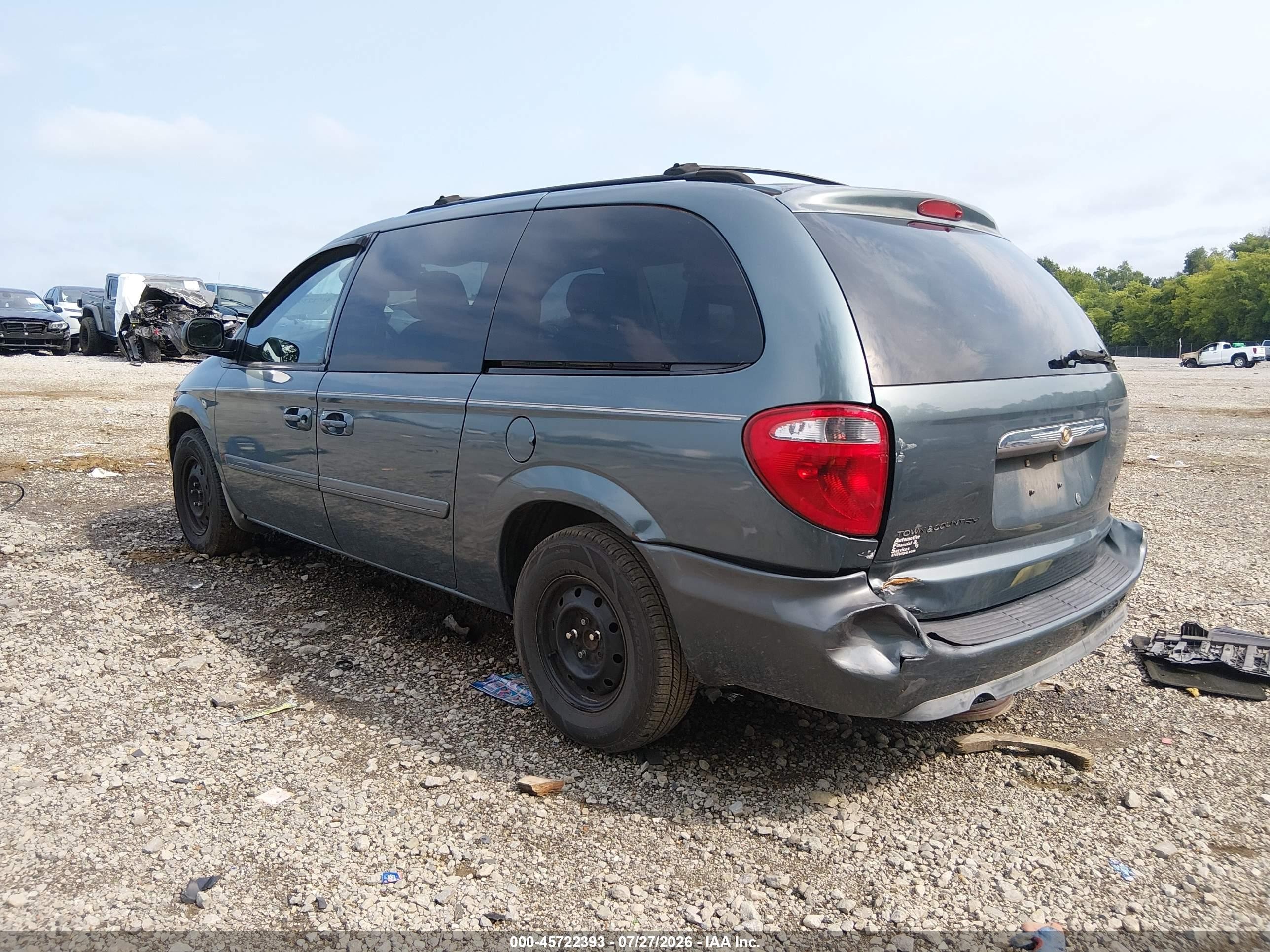 2006 Chrysler Town & Country Lx Синий vin: 2A4GP44R76R886756