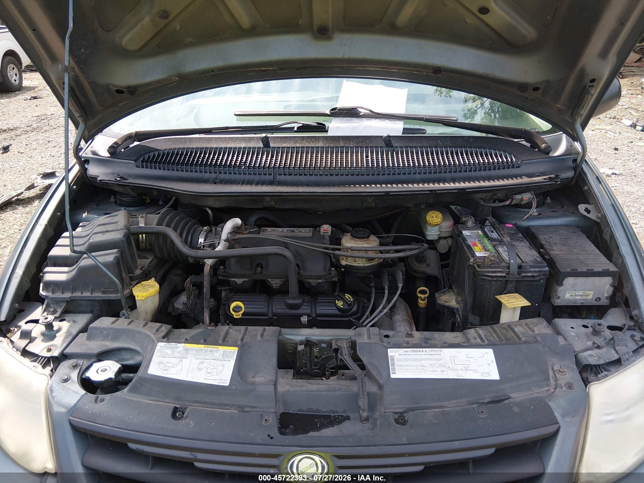 2006 Chrysler Town & Country Lx Синий vin: 2A4GP44R76R886756