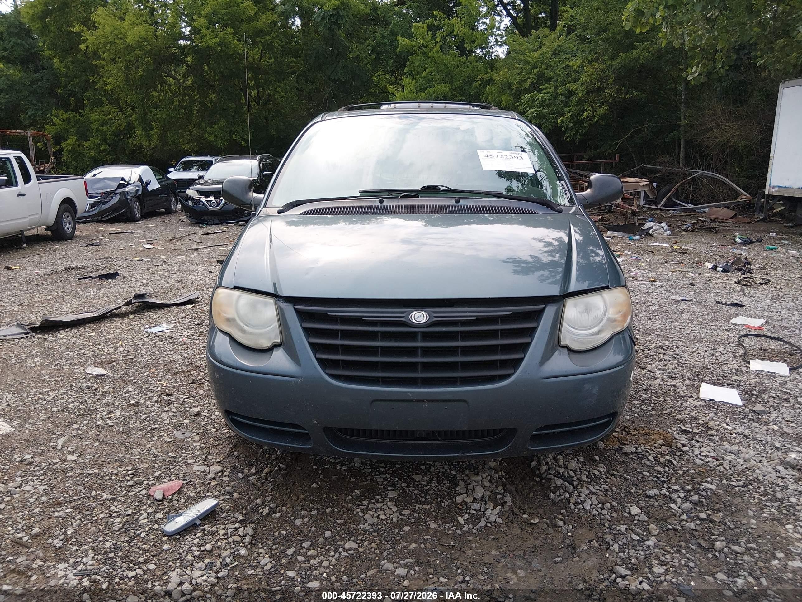 2006 Chrysler Town & Country Lx Синий vin: 2A4GP44R76R886756
