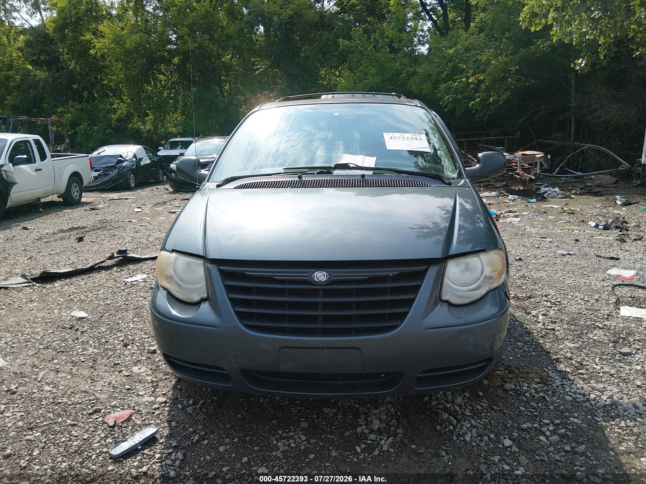 2006 Chrysler Town & Country Lx Синий vin: 2A4GP44R76R886756