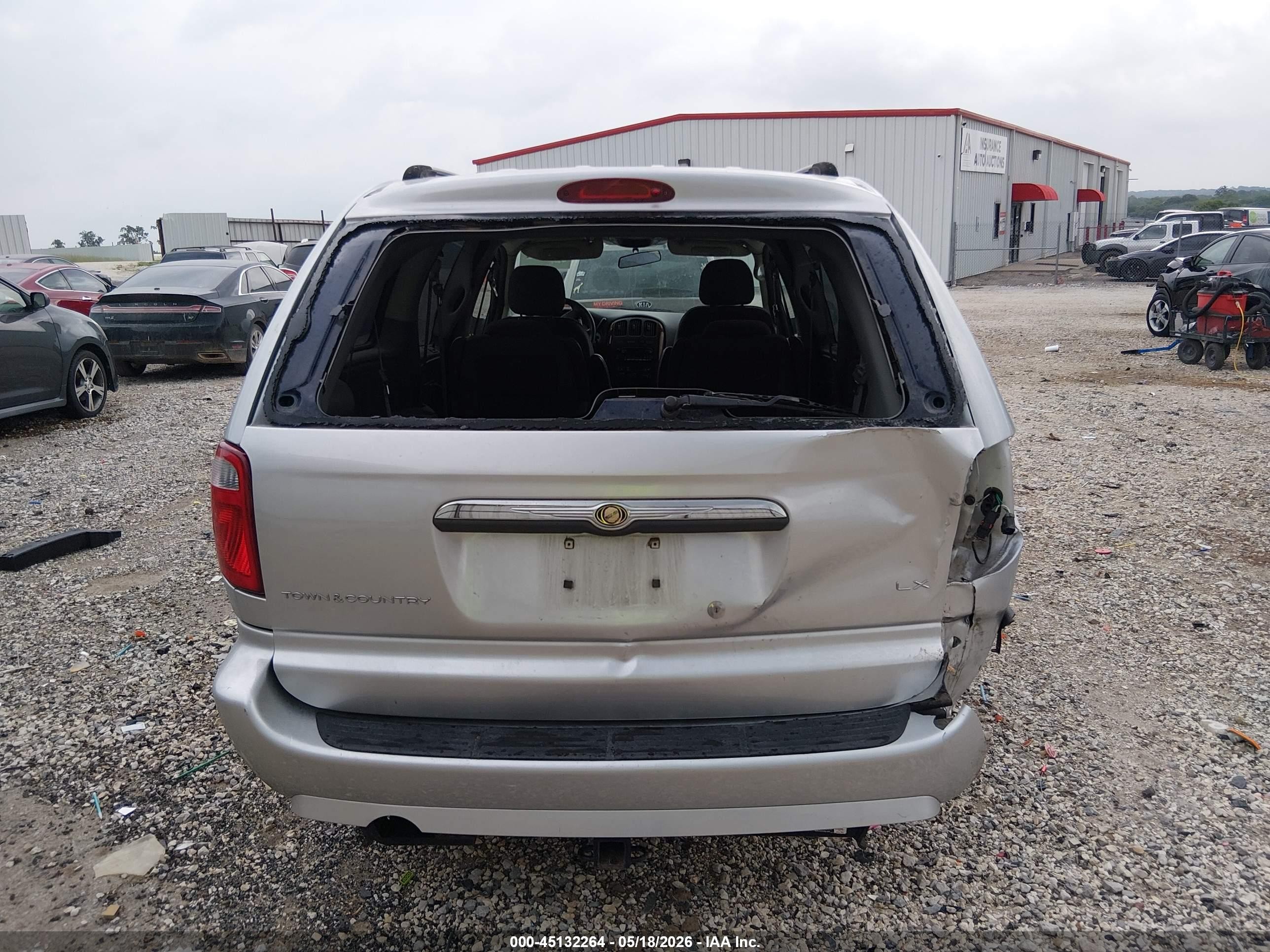 2007 Chrysler Town & Country Lx Silver vin: 2A4GP44R87R252597