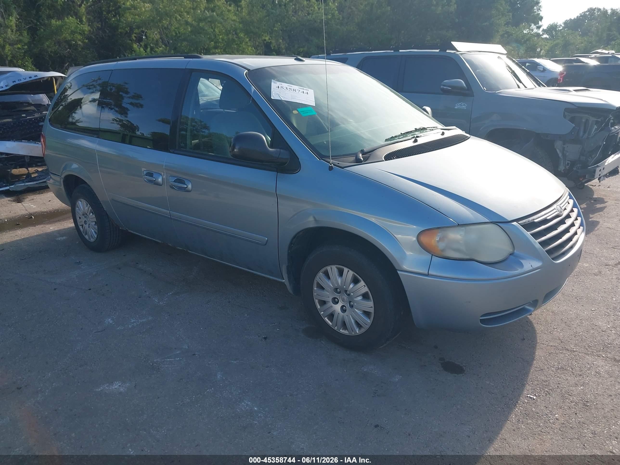 2006 Chrysler Town & Country Lx Gray vin: 2A4GP44R96R873247