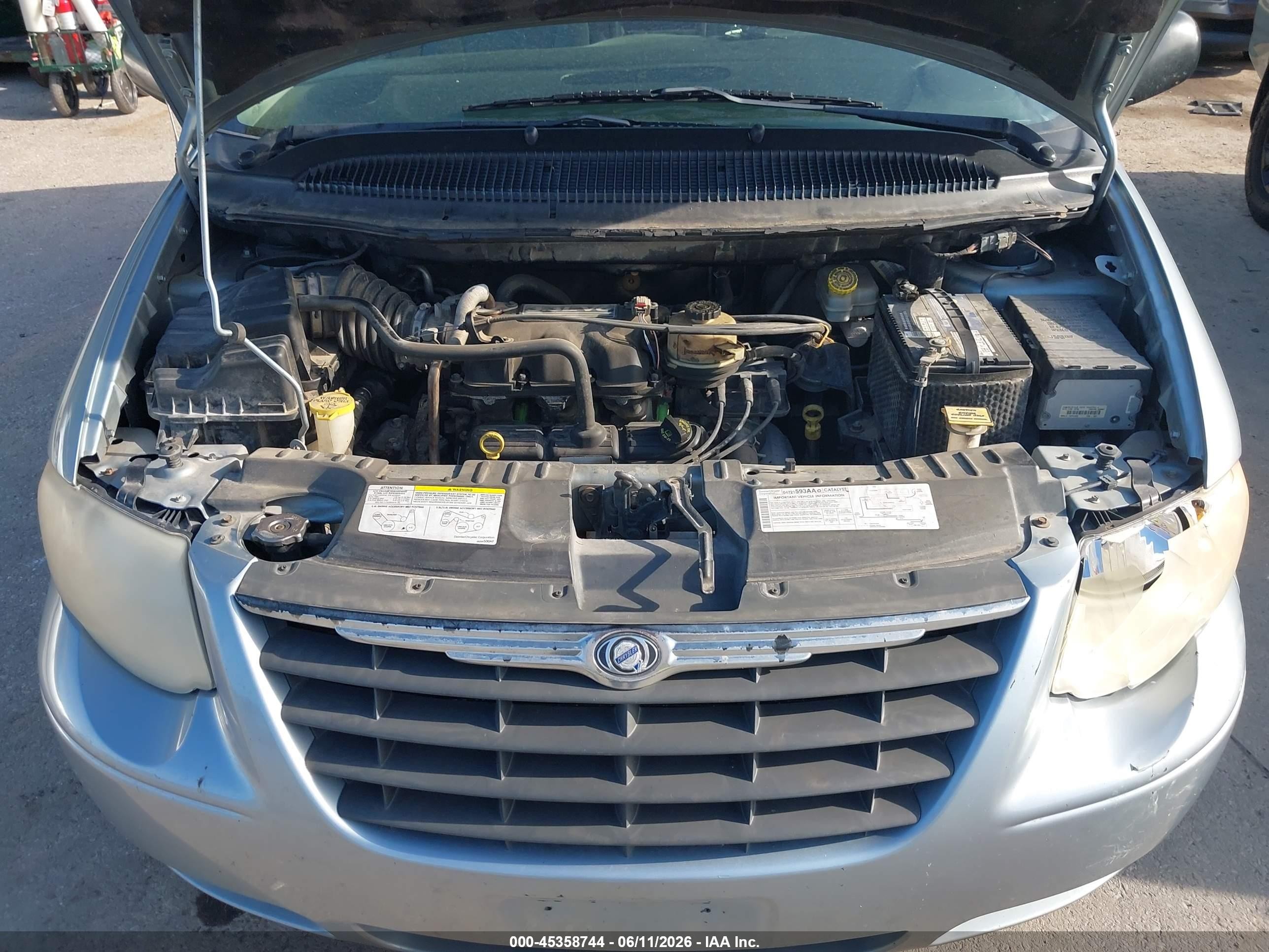 2006 Chrysler Town & Country Lx Gray vin: 2A4GP44R96R873247